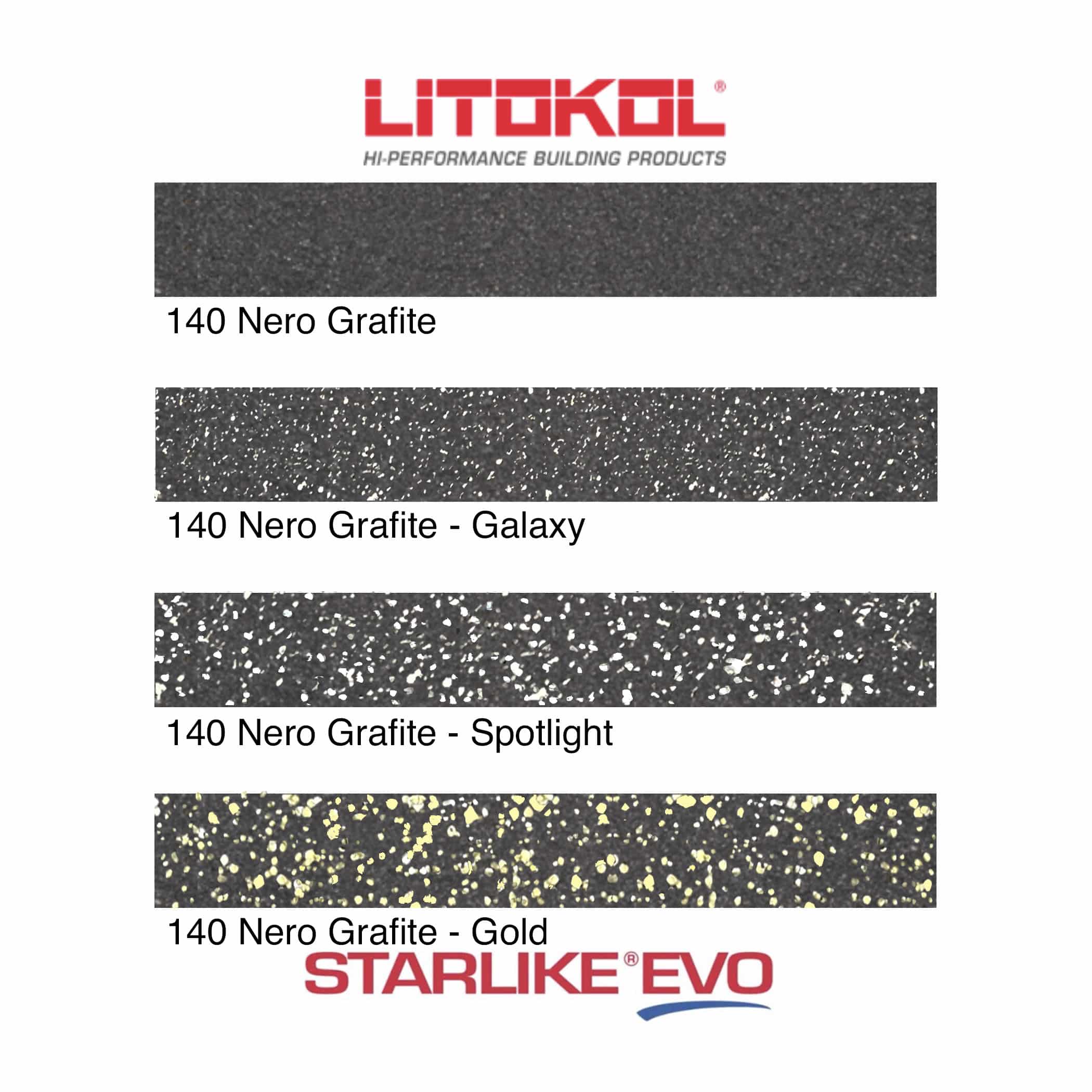 Starlike EVO Epoxy Grout 140 Nero Grafite - Product Range Image