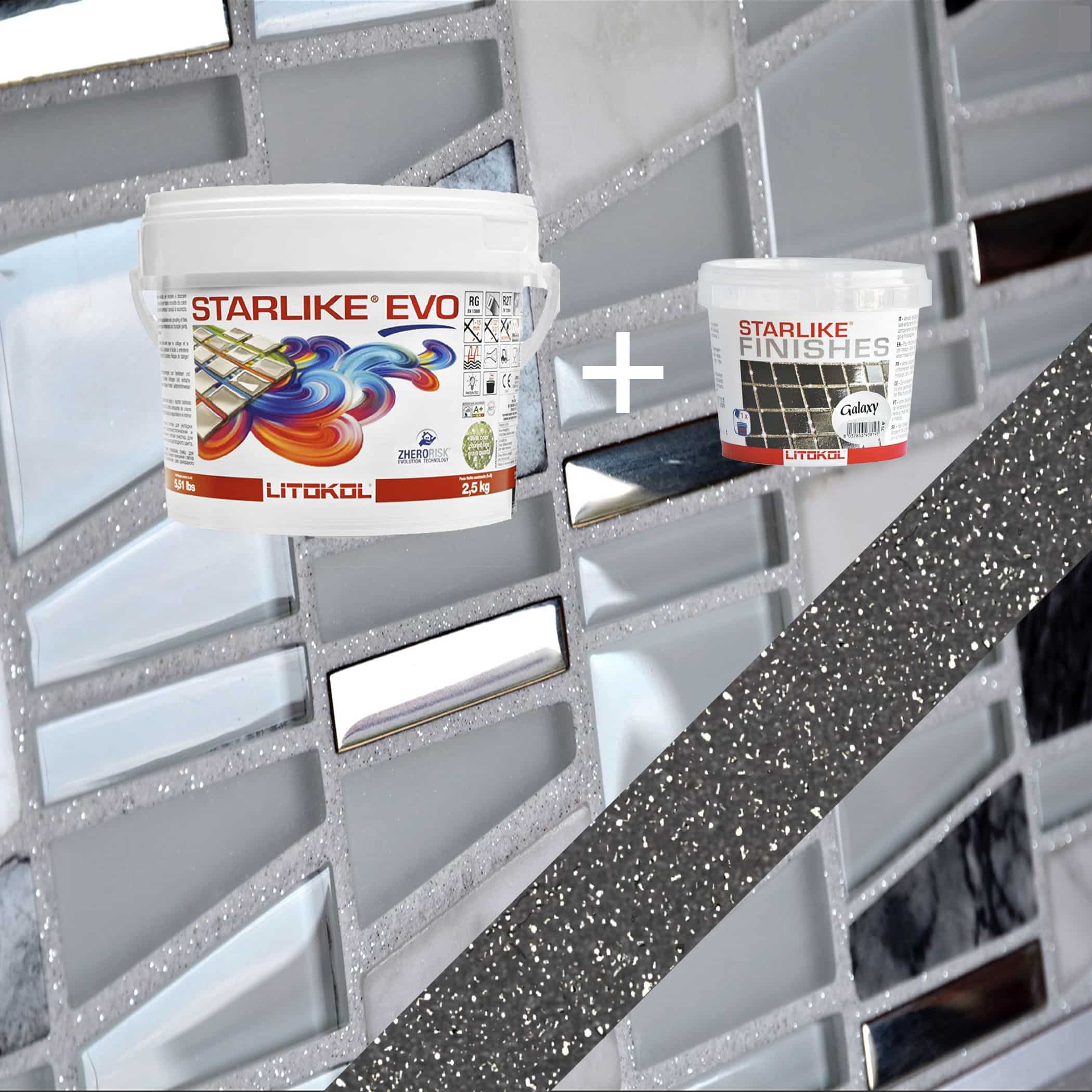 Starlike EVO Epoxy Grout 140 Nero Grafite Galaxy - 2.5kg Variation Image