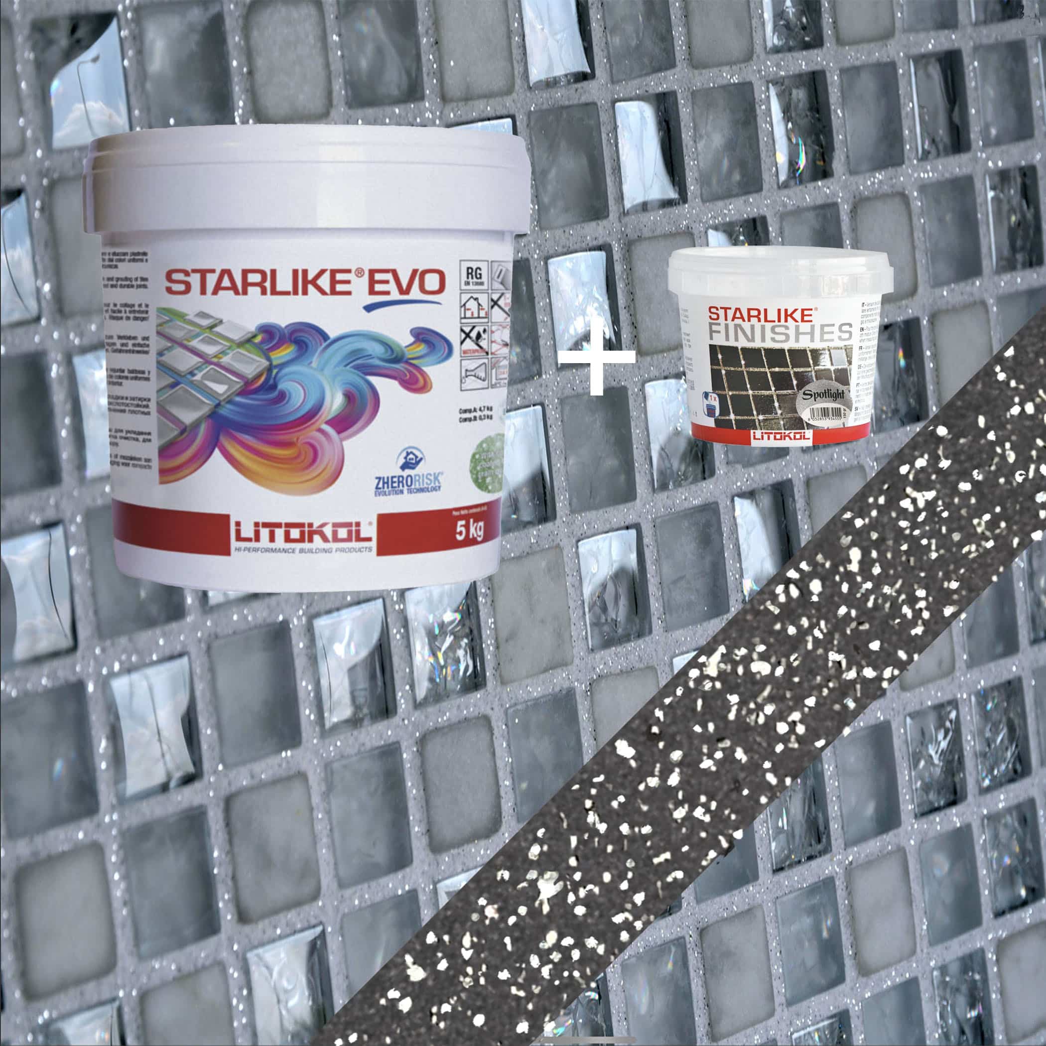 Starlike EVO Epoxy Grout 140 Nero Grafite Spotlight - 5kg Variation Image