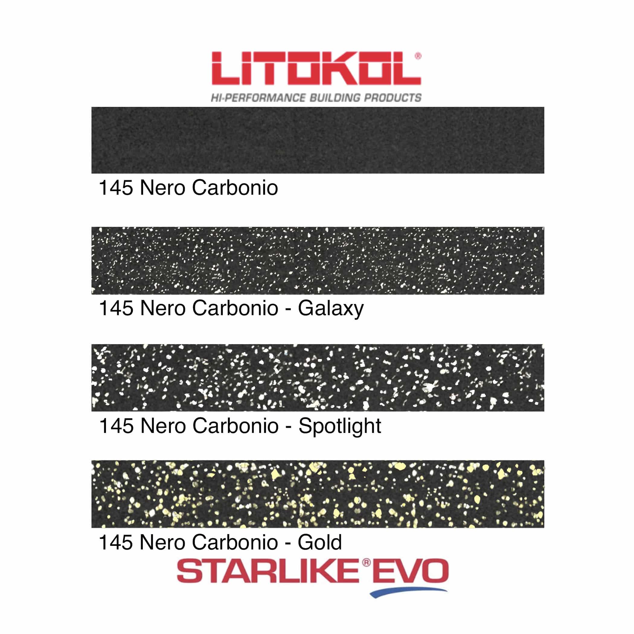 Starlike EVO Epoxy Grout 145 Nero Carbonio - Product Range Image