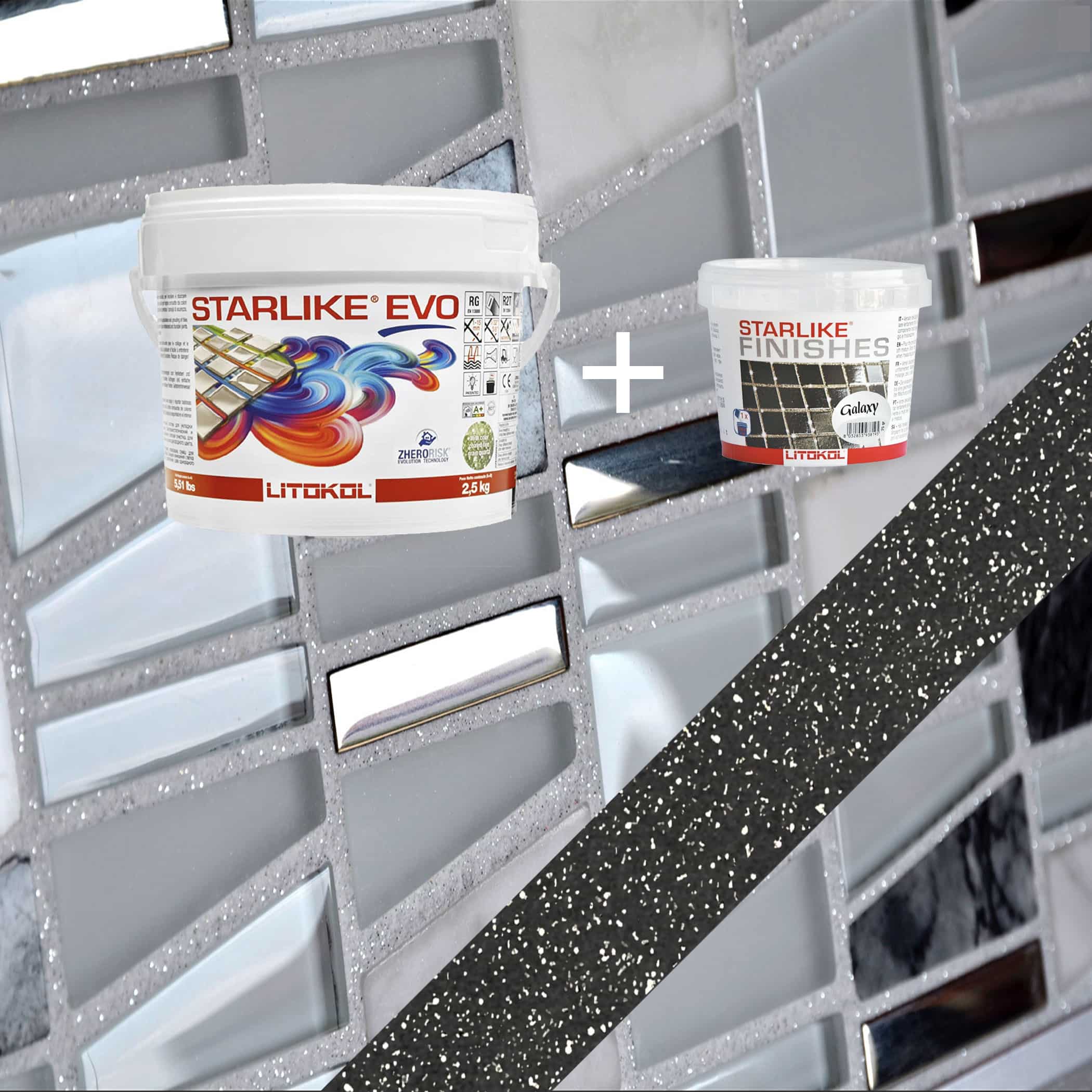 Starlike EVO Epoxy Grout 145 Nero Carbonio Galaxy - 2.5kg Variation Image