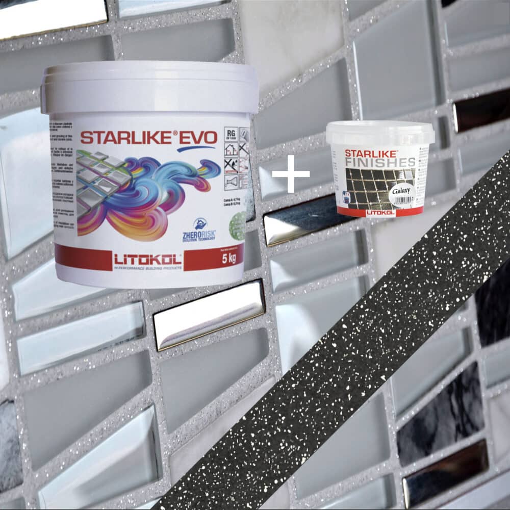 Starlike EVO Epoxy Grout 145 Nero Carbonio Galaxy - 5kg Variation Image