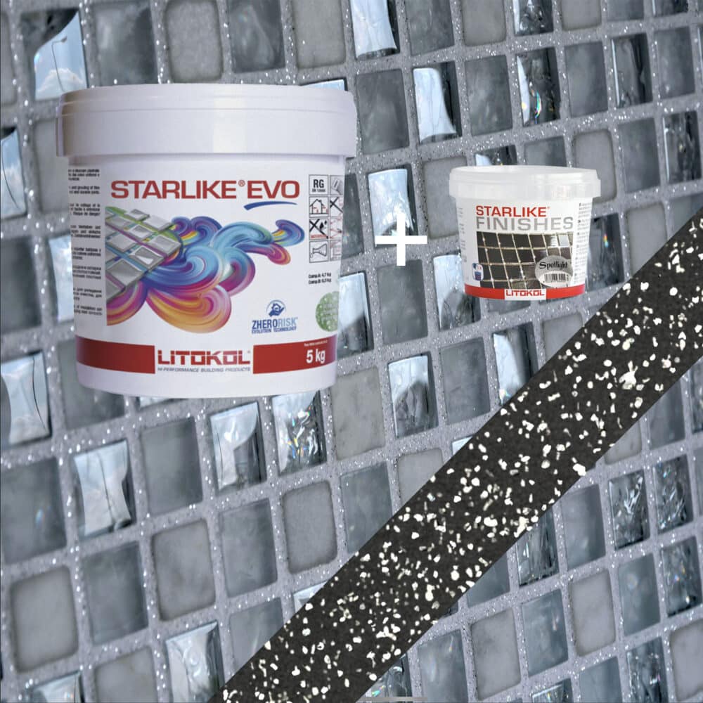 Starlike EVO Epoxy Grout 145 Nero Carbonio Spotlight - 5kg Variation Image
