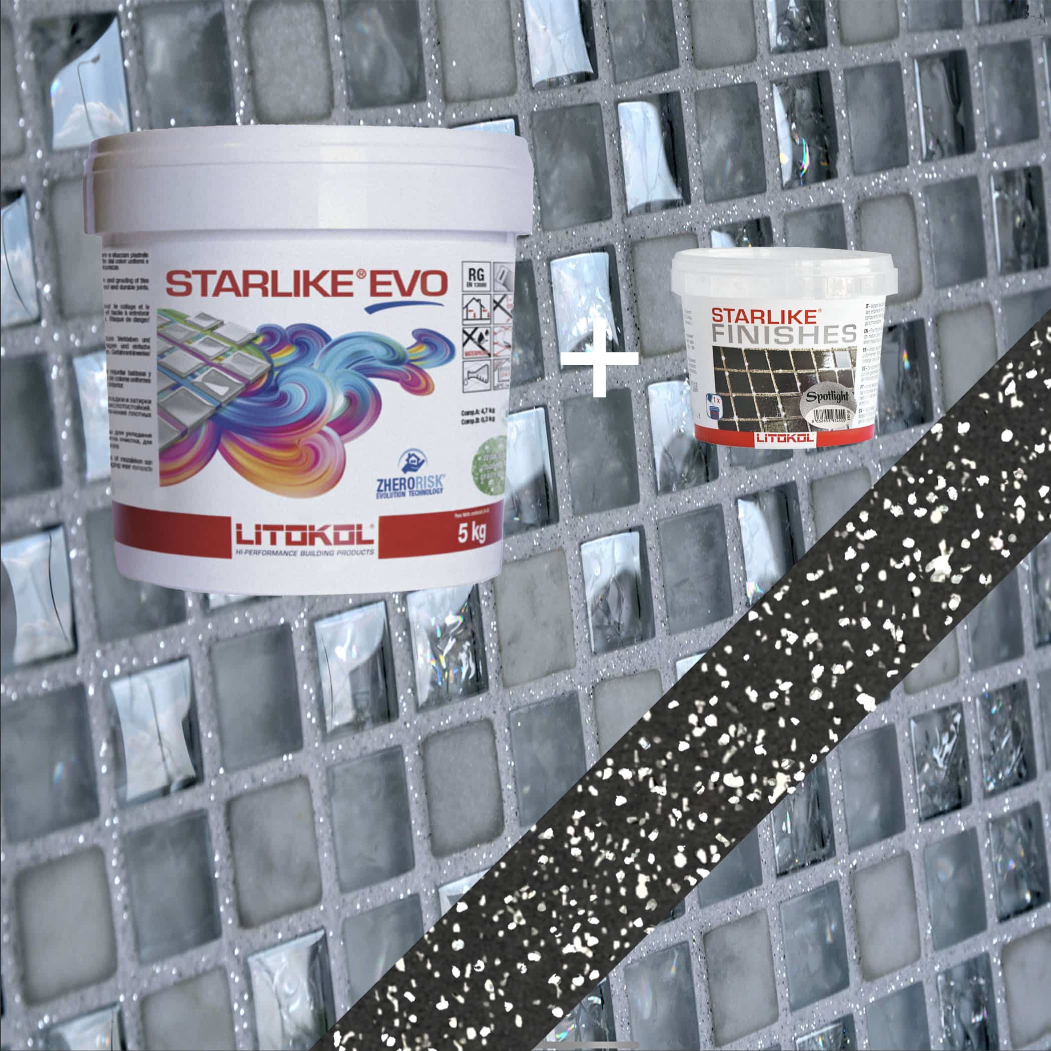 Starlike EVO Epoxy Grout 145 Nero Carbonio Spotlight - 5kg Variation Image