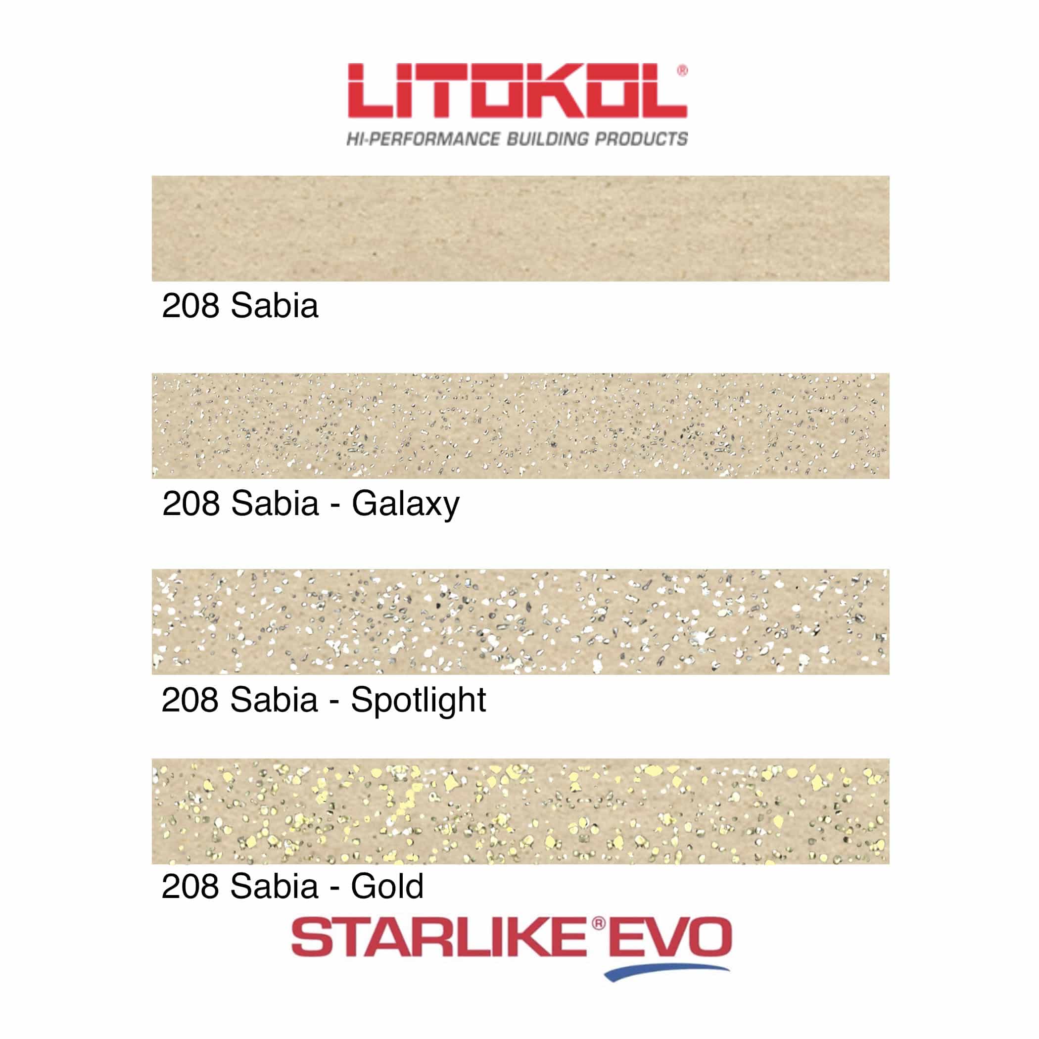 Starlike EVO Epoxy Grout 208 Sabbia - Product Range Image
