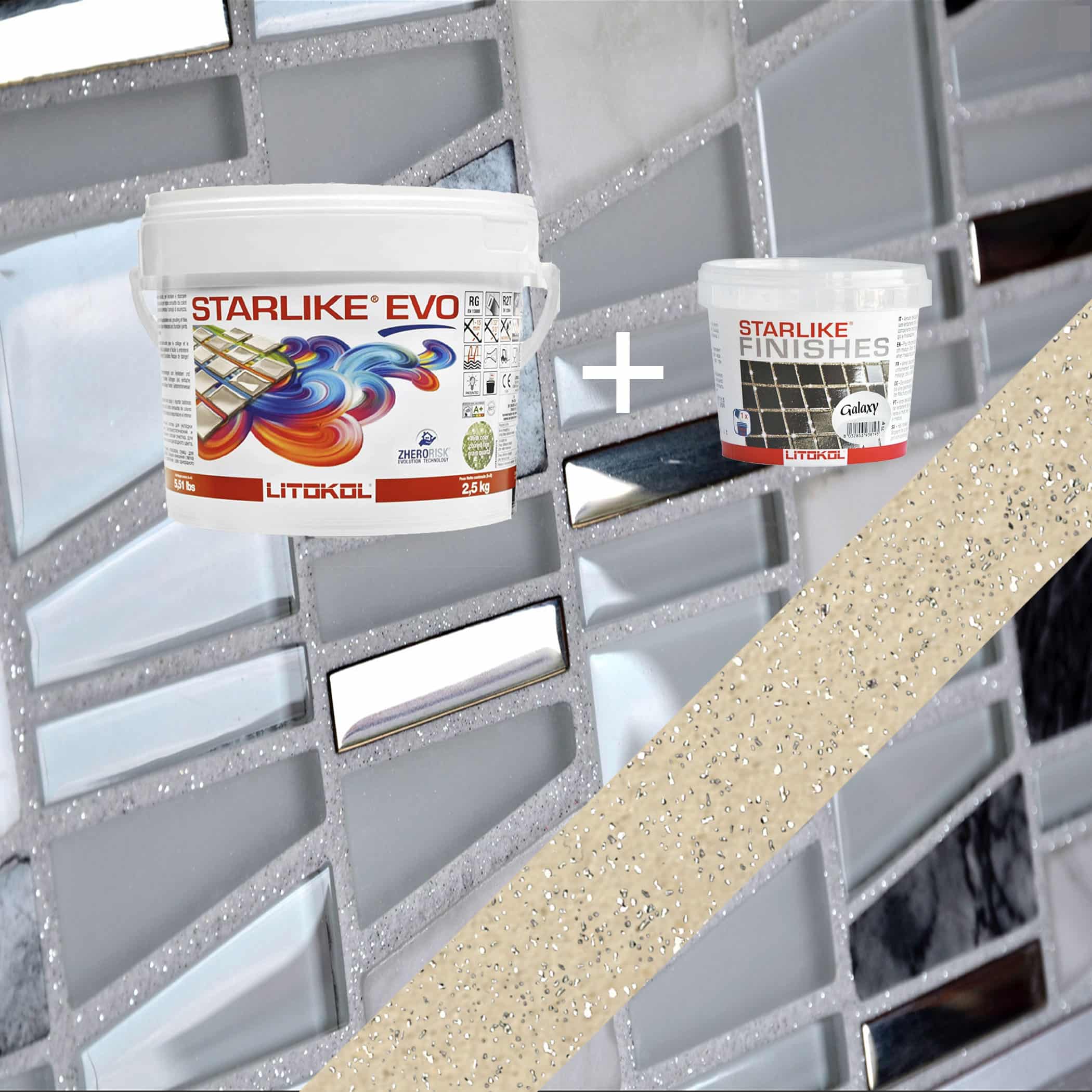 Starlike EVO Epoxy Grout 208 Sabbia Galaxy - 2.5kg Variation Image