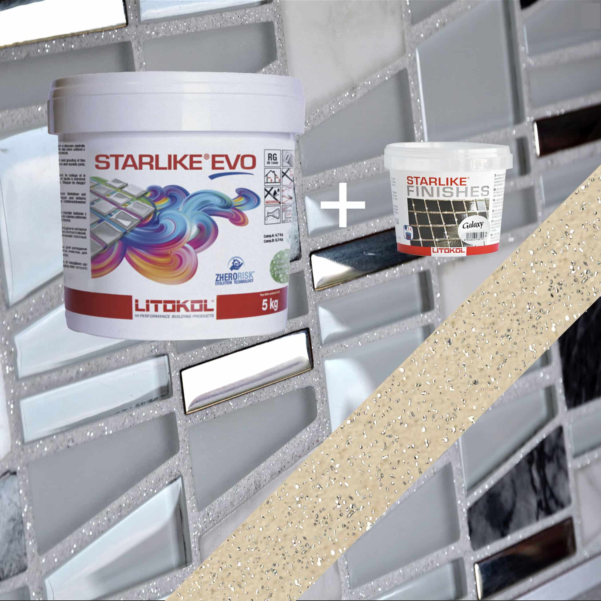 Starlike EVO Epoxy Grout 208 Sabbia Galaxy - 5kg Variation Image