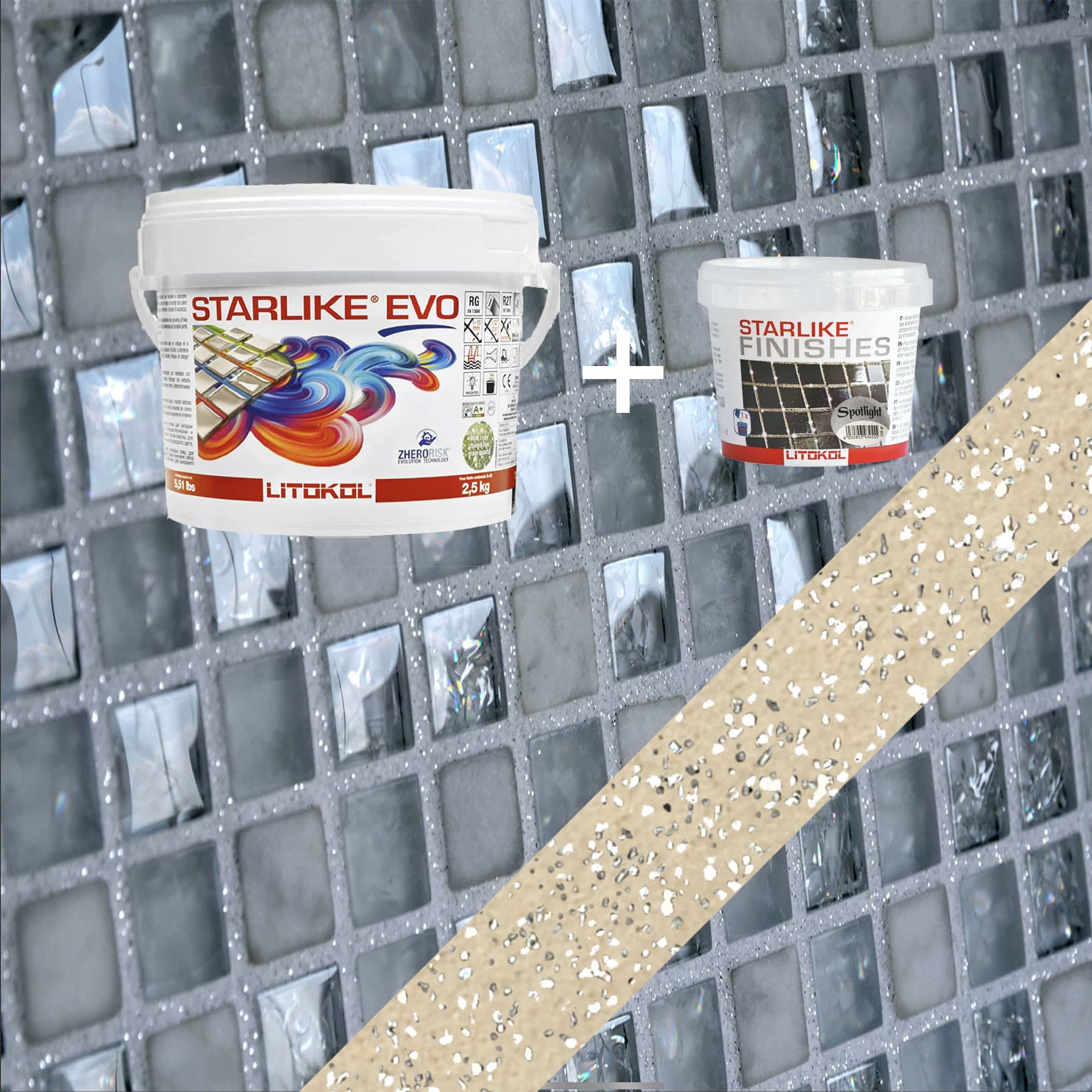 Starlike EVO Epoxy Grout 208 Sabbia Spotlight - 2.5kg Variation Image