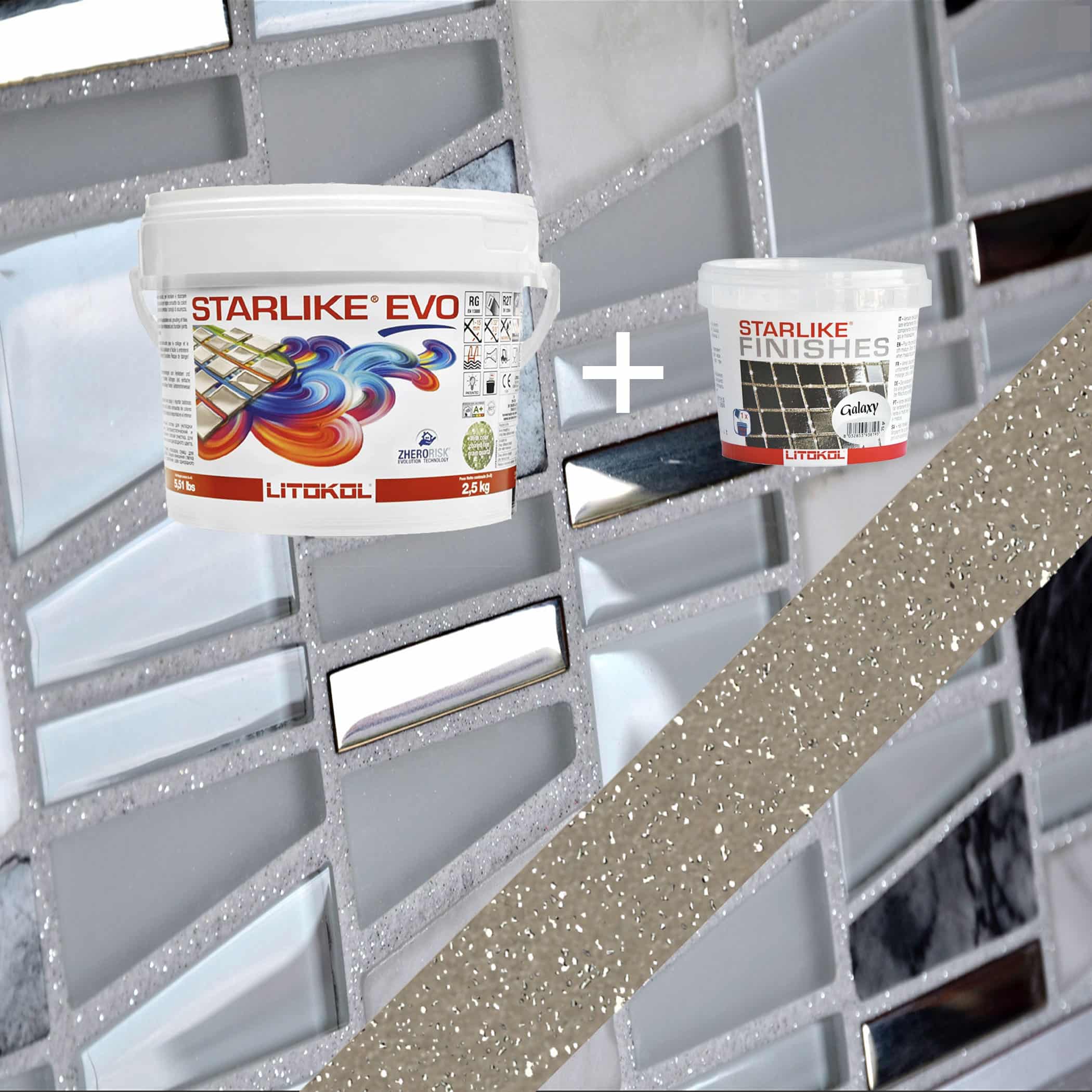 Starlike EVO Epoxy Grout 225 Tabacco Galaxy - 2.5kg Variation Image