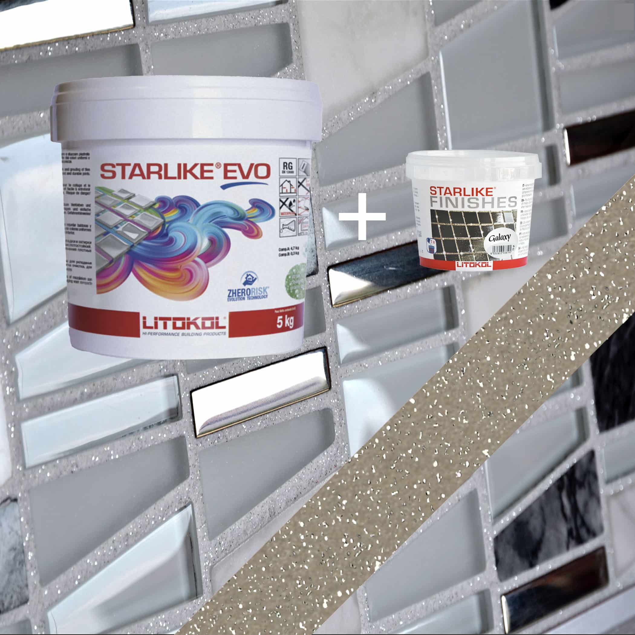 Starlike EVO Epoxy Grout 225 Tabacco Galaxy - 5kg Variation Image