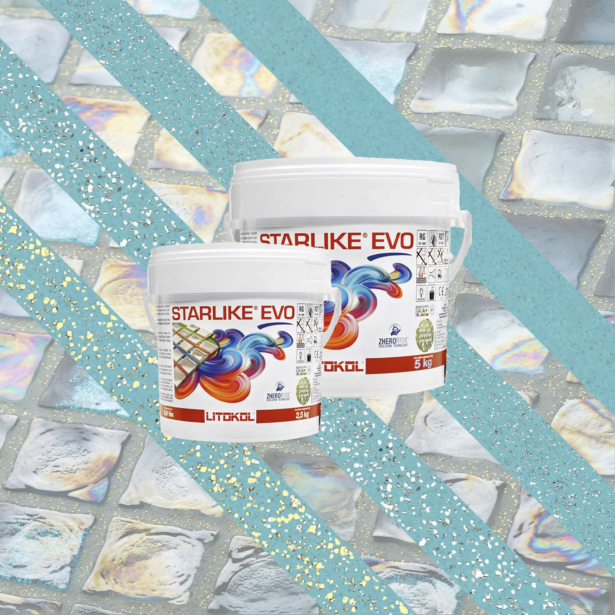 Starlike EVO Epoxy Grout 320 Azzurro Caraibi - Image 1