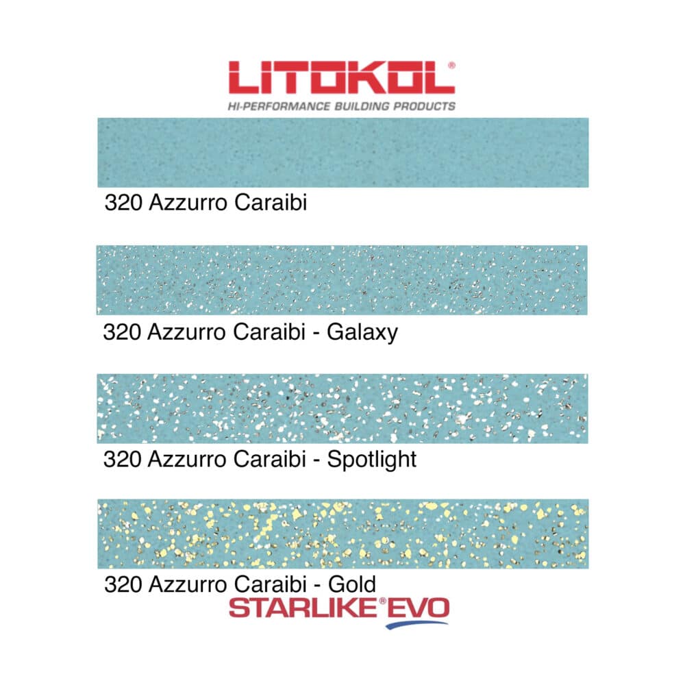 Starlike EVO Epoxy Grout 320 Azzurro Caraibi