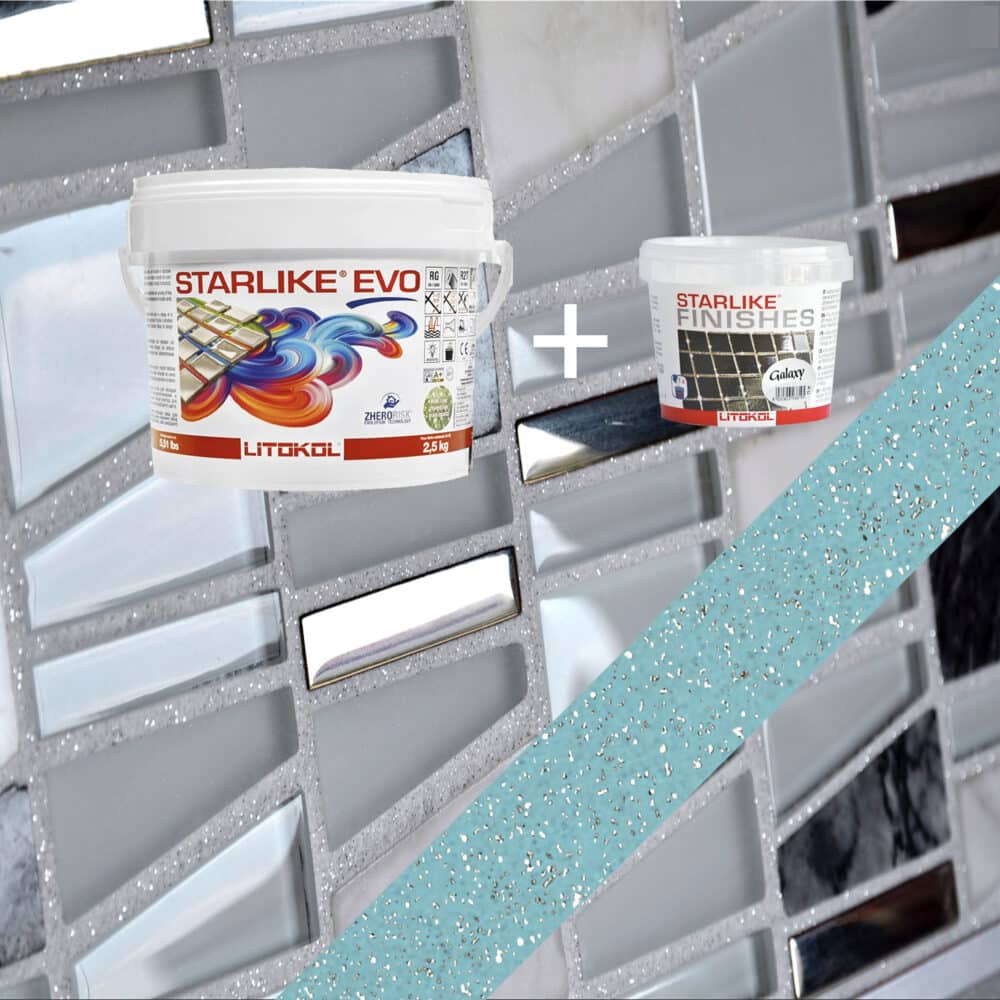 Starlike EVO Epoxy Grout 320 Azzurro Caraibi Galaxy - 2.5kg Variation Image