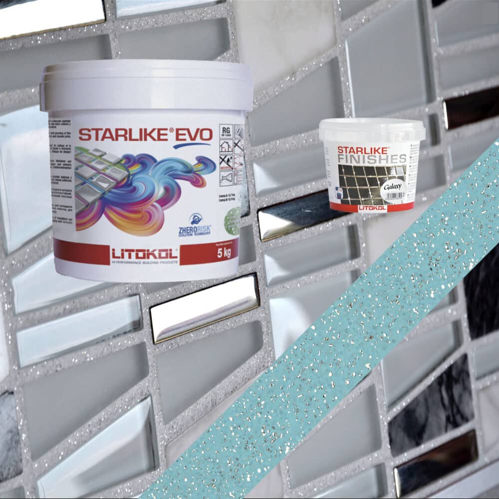 Starlike EVO Epoxy Grout 320 Azzurro Caraibi Galaxy - 5kg Variation Image
