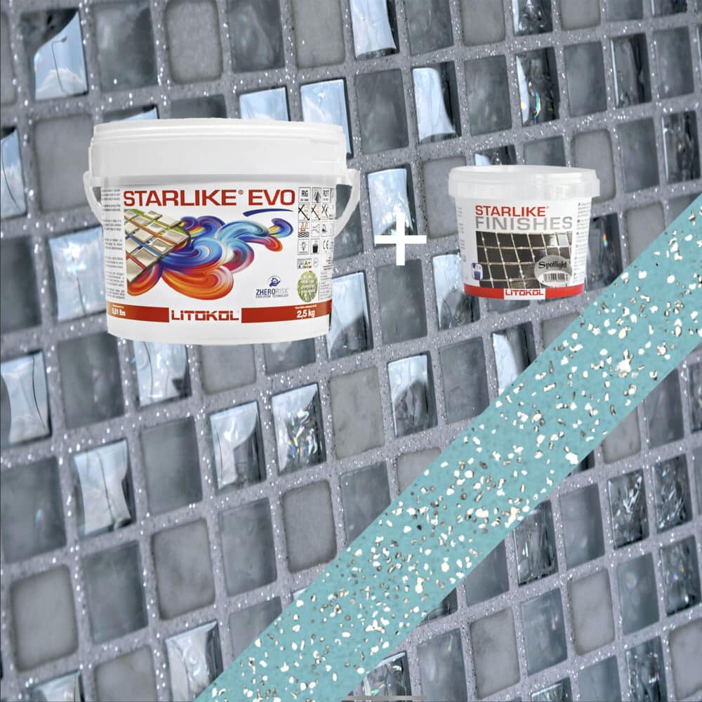 Starlike EVO Epoxy Grout 320 Azzurro Caraibi Spotlight - 2.5kg Variation Image