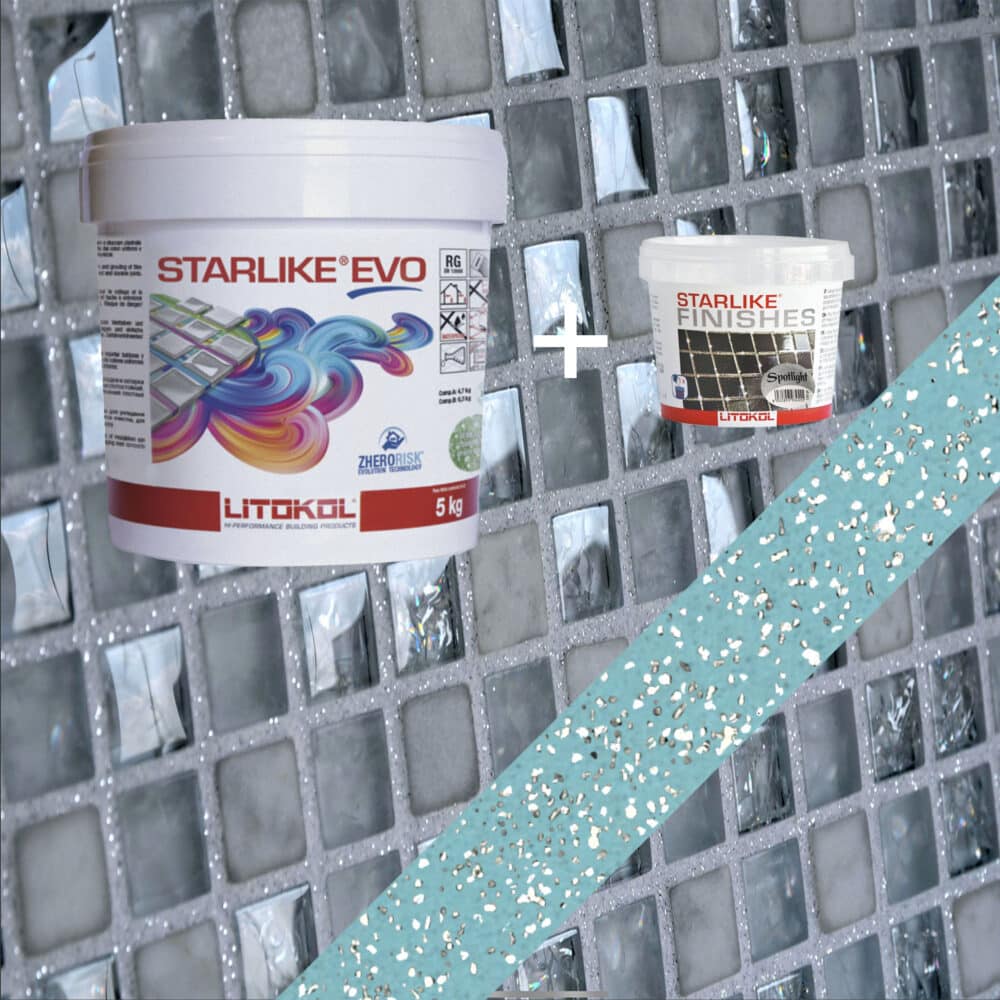 Starlike EVO Epoxy Grout 320 Azzurro Caraibi Spotlight - 5kg Variation Image