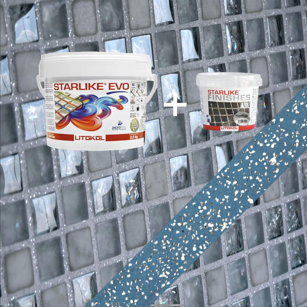 Starlike EVO Epoxy Grout 340 Blu Denim Spotlight - 2.5kg Variation Image