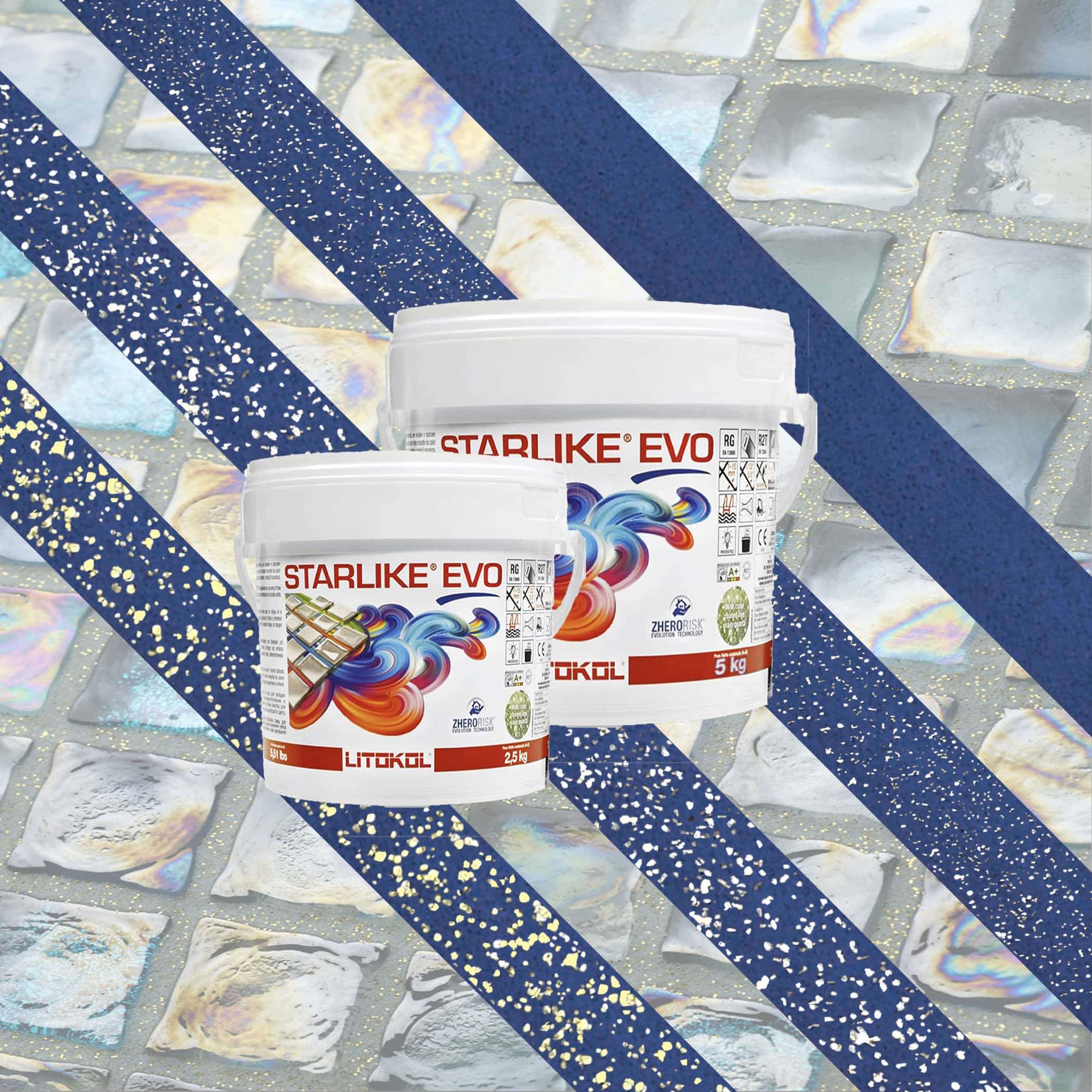 Litokol Starlike EVO Epoxy Grout 350 Blue Zaffiro - Product Image