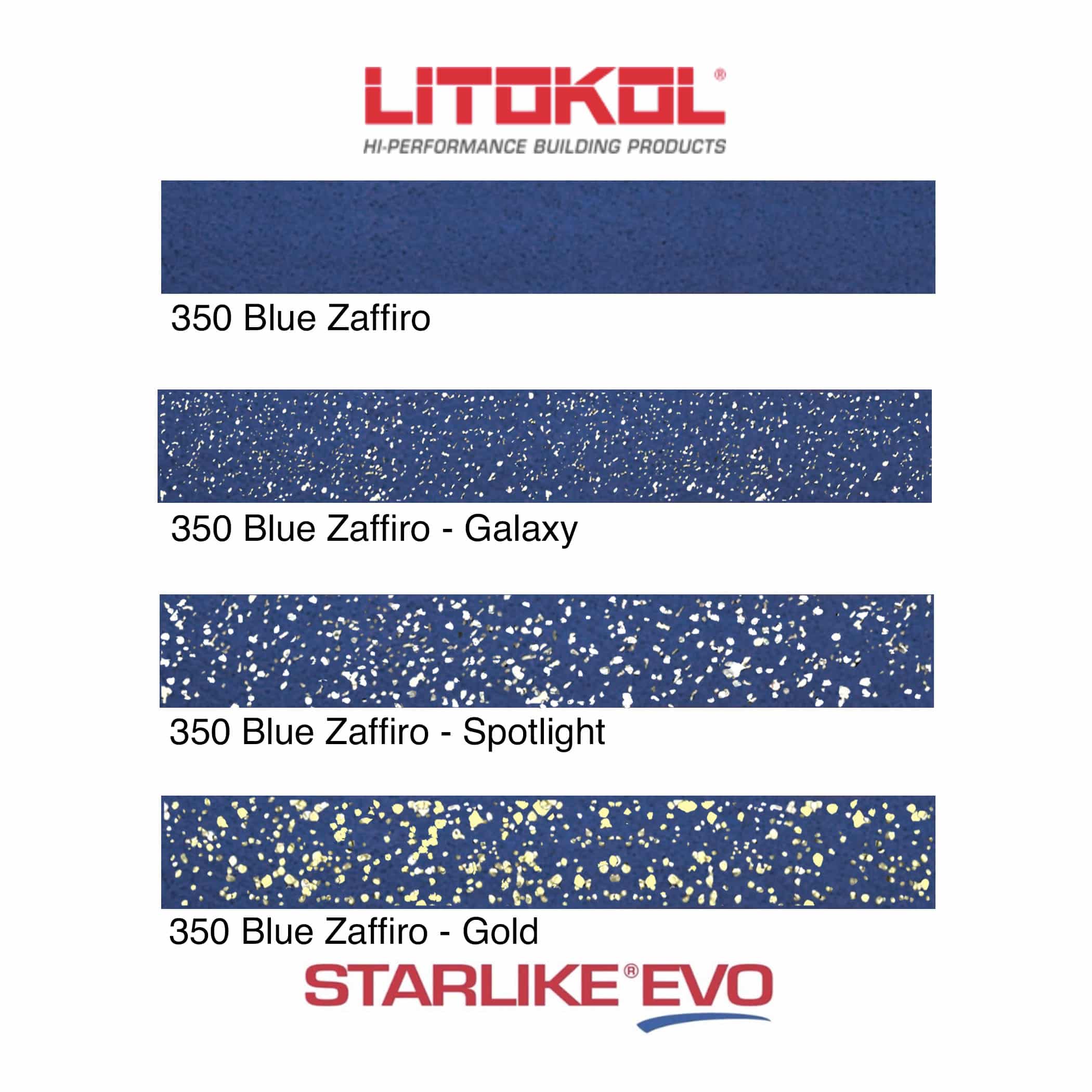 Starlike EVO Epoxy Grout 350 Blue Zaffiro - Product Range Image