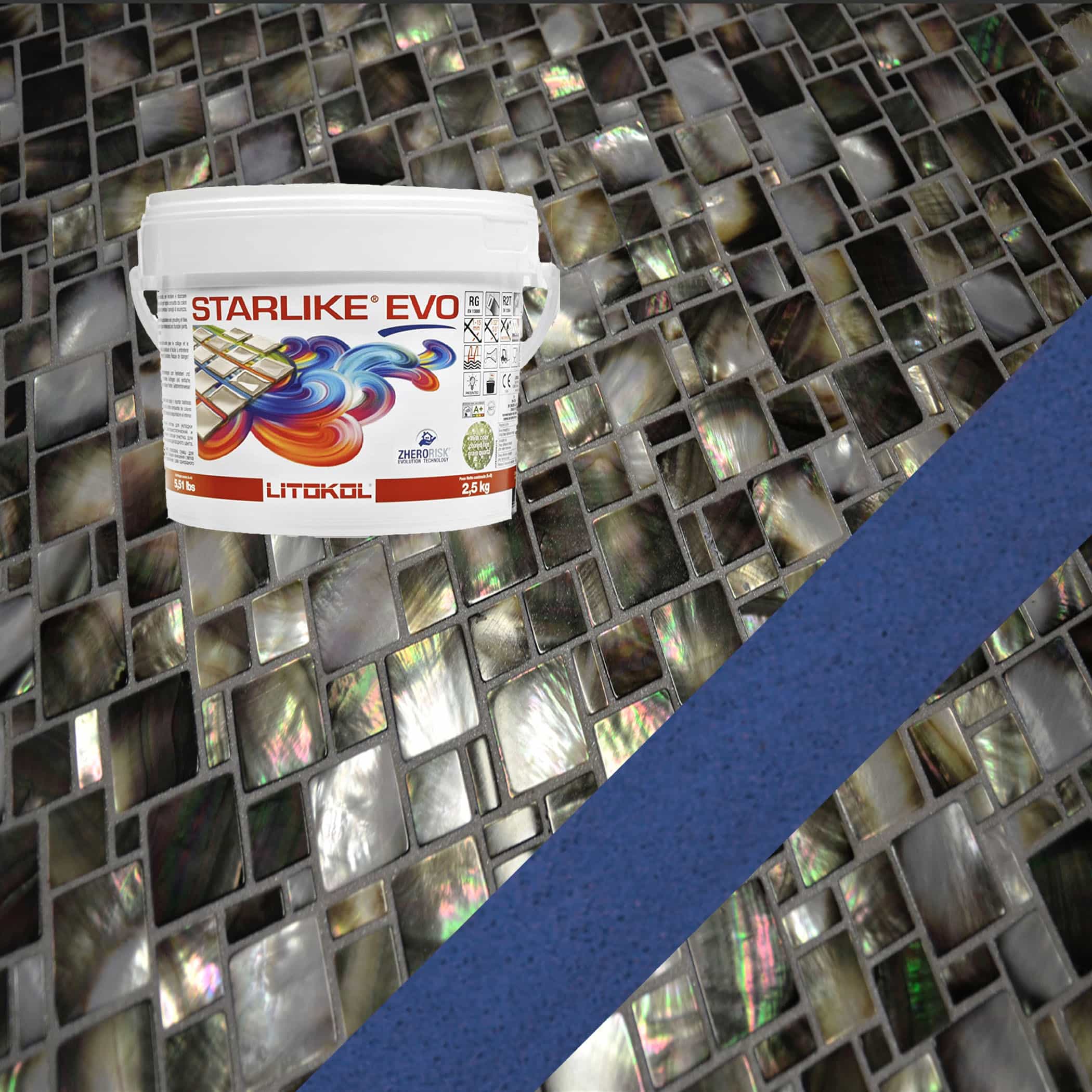 Starlike EVO Epoxy Grout 350 Blue Zaffiro - 2.5kg Variation Image