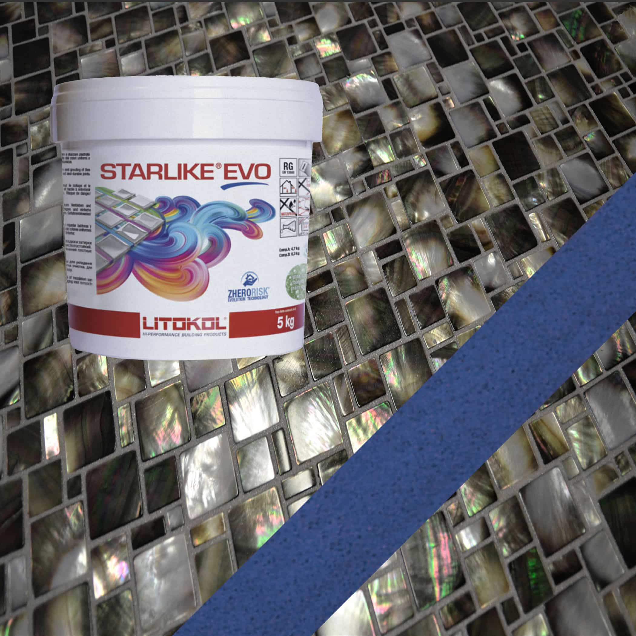 Starlike EVO Epoxy Grout 350 Blue Zaffiro - 5kg Variation Image