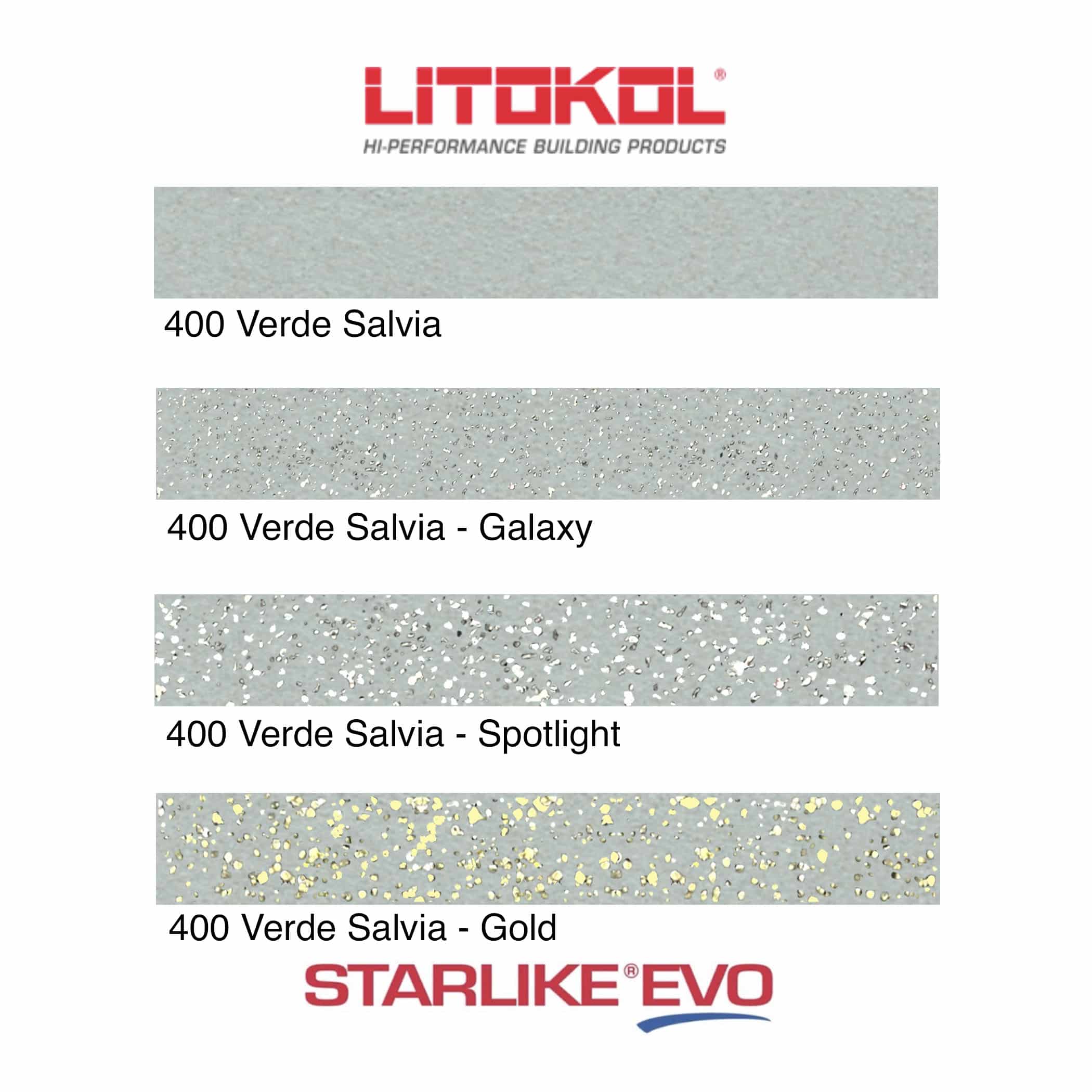 Starlike EVO Epoxy Grout 400 Verde Salvia - Product Range Image