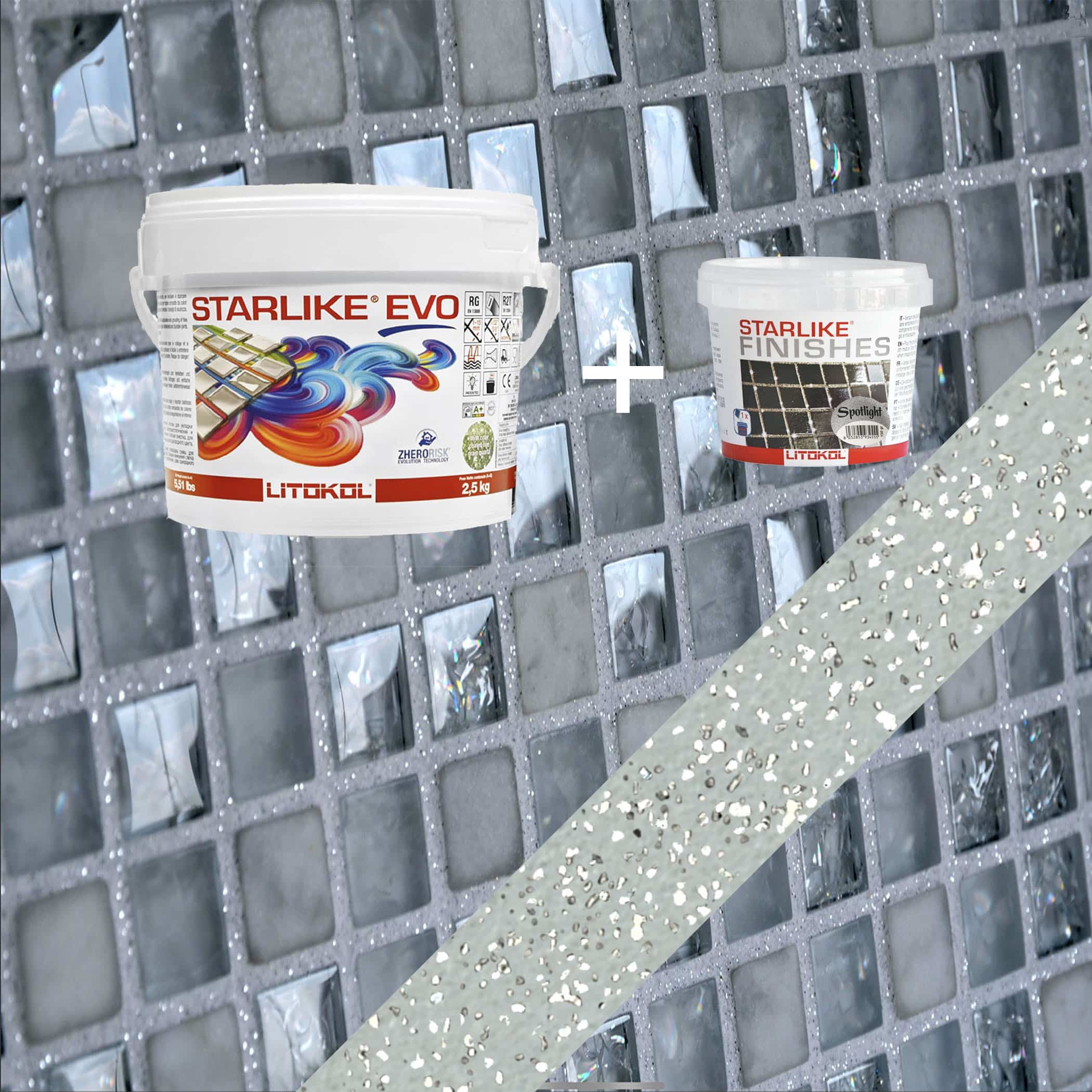 Starlike EVO Epoxy Grout 400 Verde Salvia Spotlight - 2.5kg Variation Image