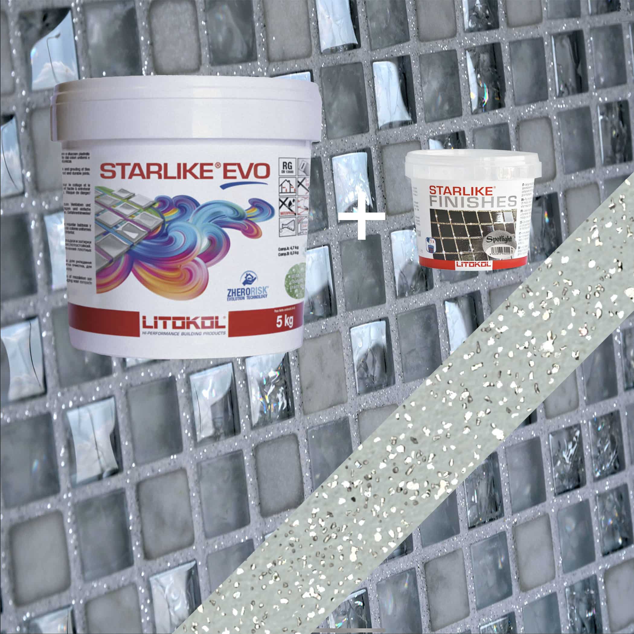 Starlike EVO Epoxy Grout 400 Verde Salvia Spotlight - 5kg Variation Image