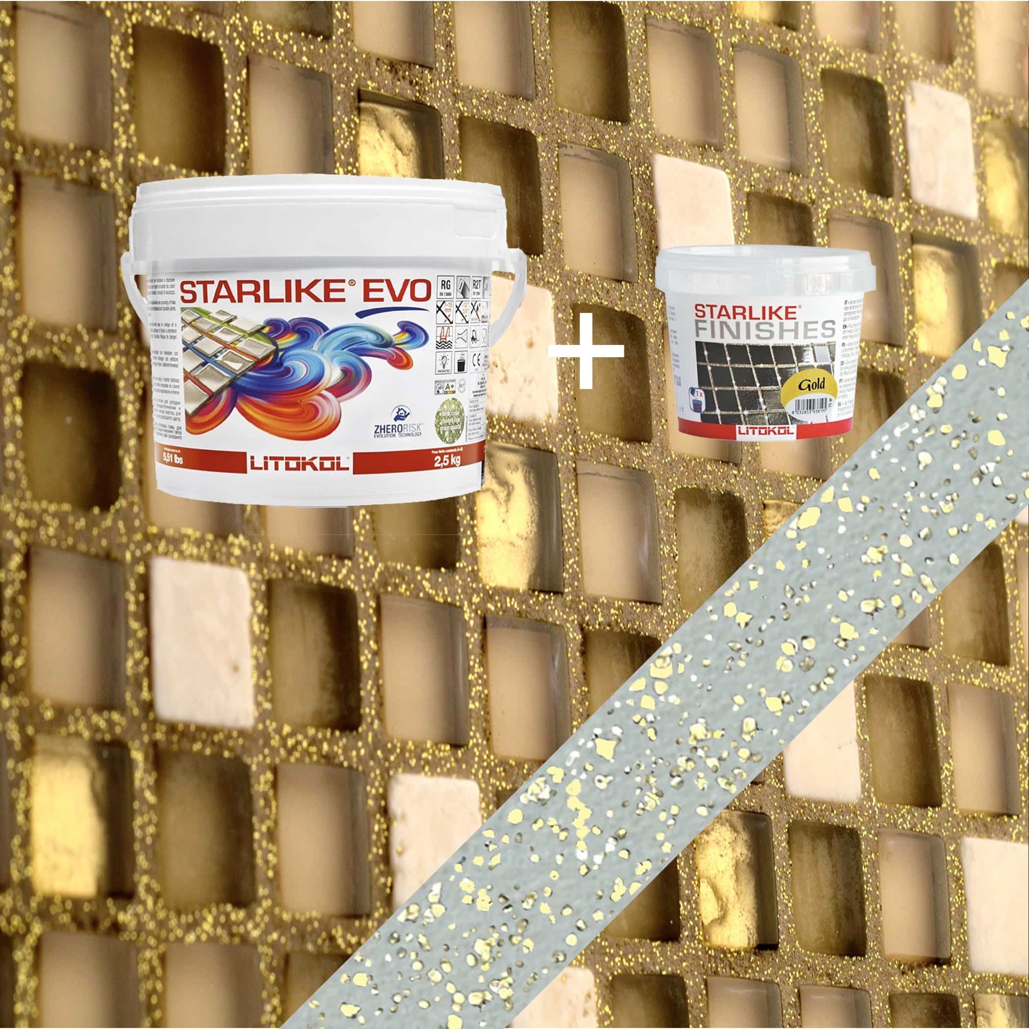 Starlike EVO Epoxy Grout 400 Verde Salvia Gold - 2.5kg Variation Image