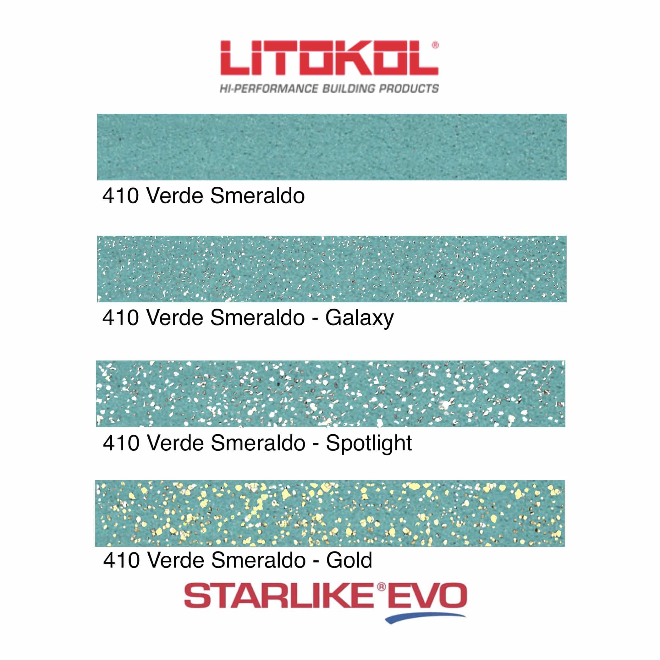 Starlike EVO Epoxy Grout 410 Verde Smeraldo - Product Range Image