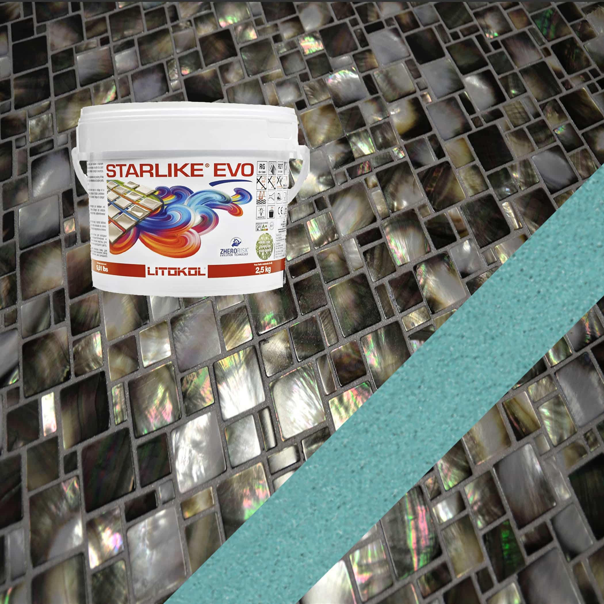 Starlike EVO Epoxy Grout 410 Verde Smeraldo - 2.5kg Variation Image