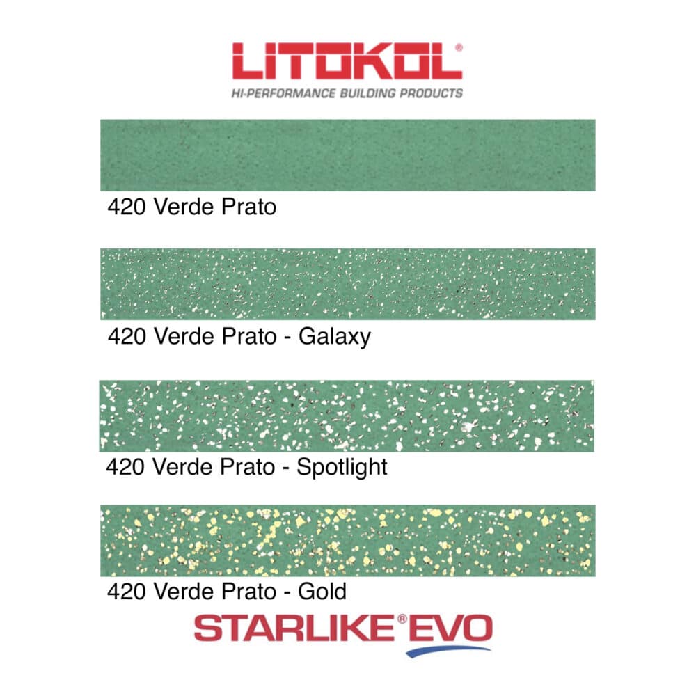 Starlike EVO Epoxy Grout 420 Verde Prato - Product Range Image