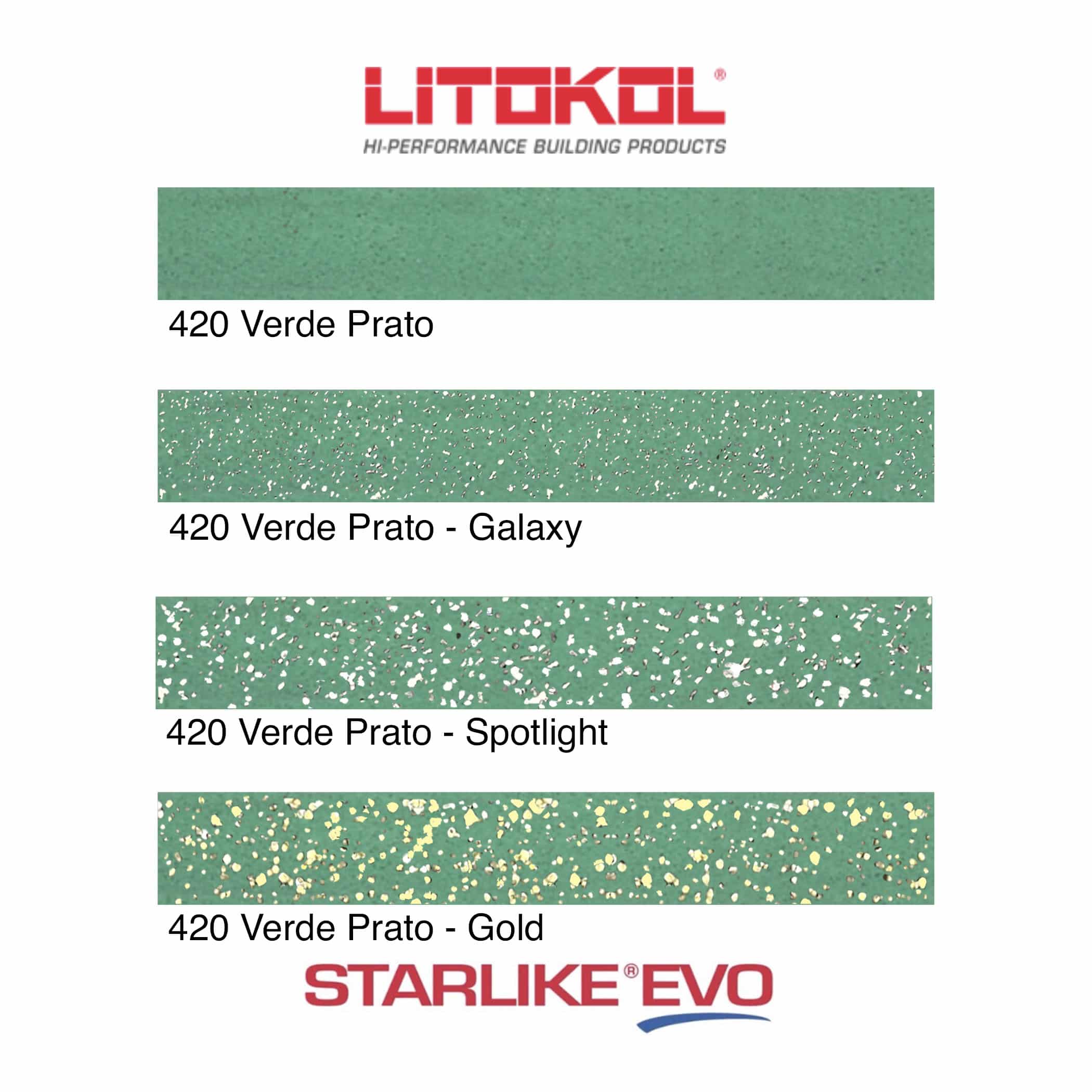 Starlike EVO Epoxy Grout 420 Verde Prato - Product Range Image