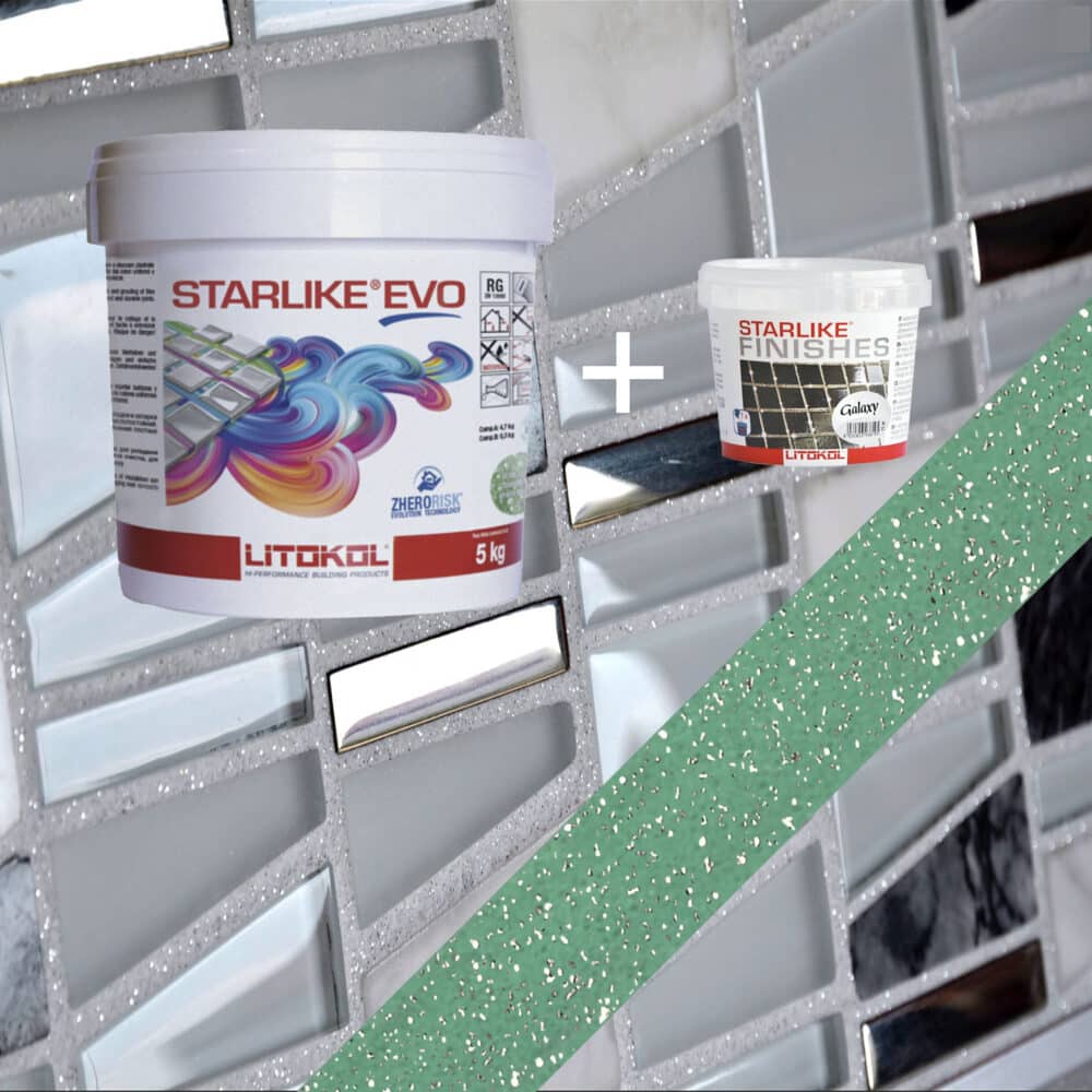 Starlike EVO Epoxy Grout 420 Verde Prato Galaxy - 5kg Variation Image