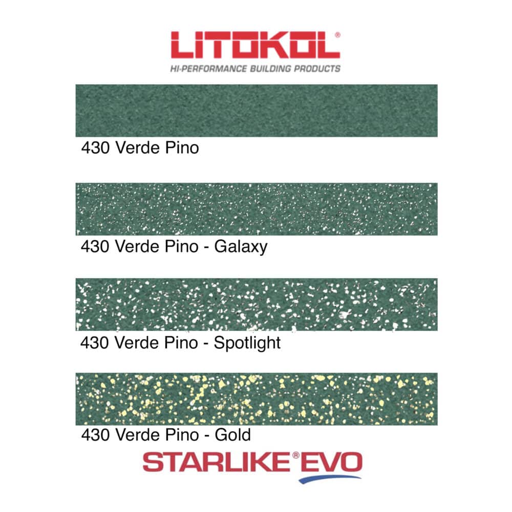 Starlike EVO Epoxy Grout 430 Verde Pino - Product Range Image