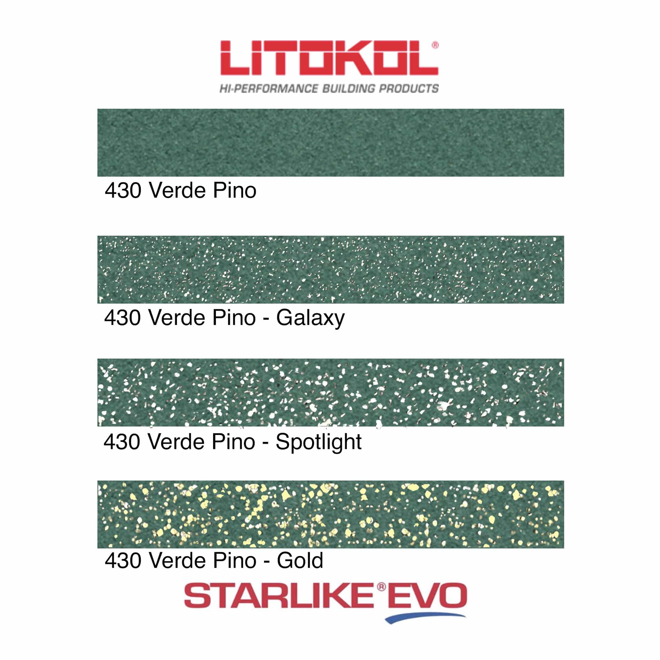 Starlike EVO Epoxy Grout 430 Verde Pino - Product Range Image