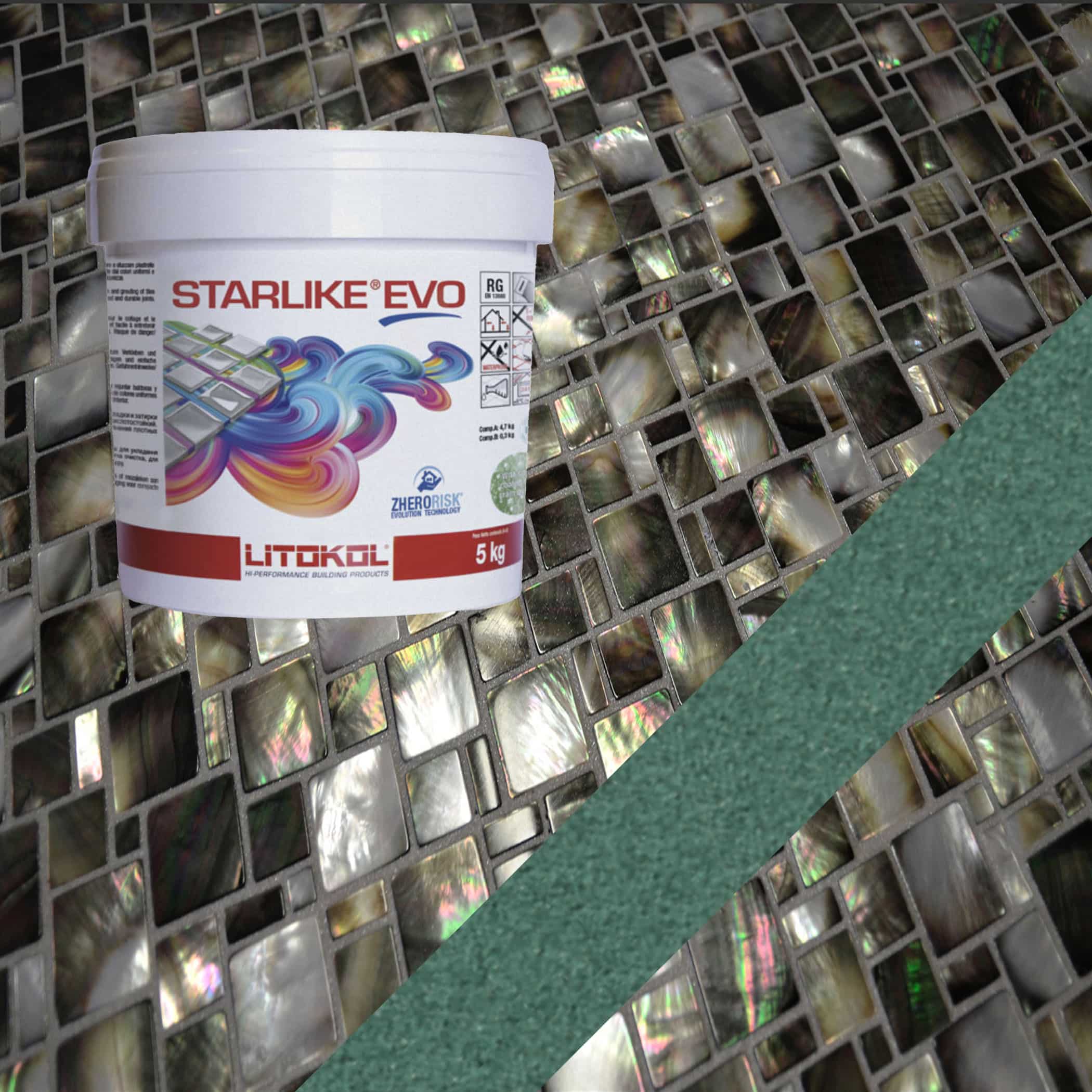 Starlike EVO Epoxy Grout 430 Verde Pino - 5kg Variation Image
