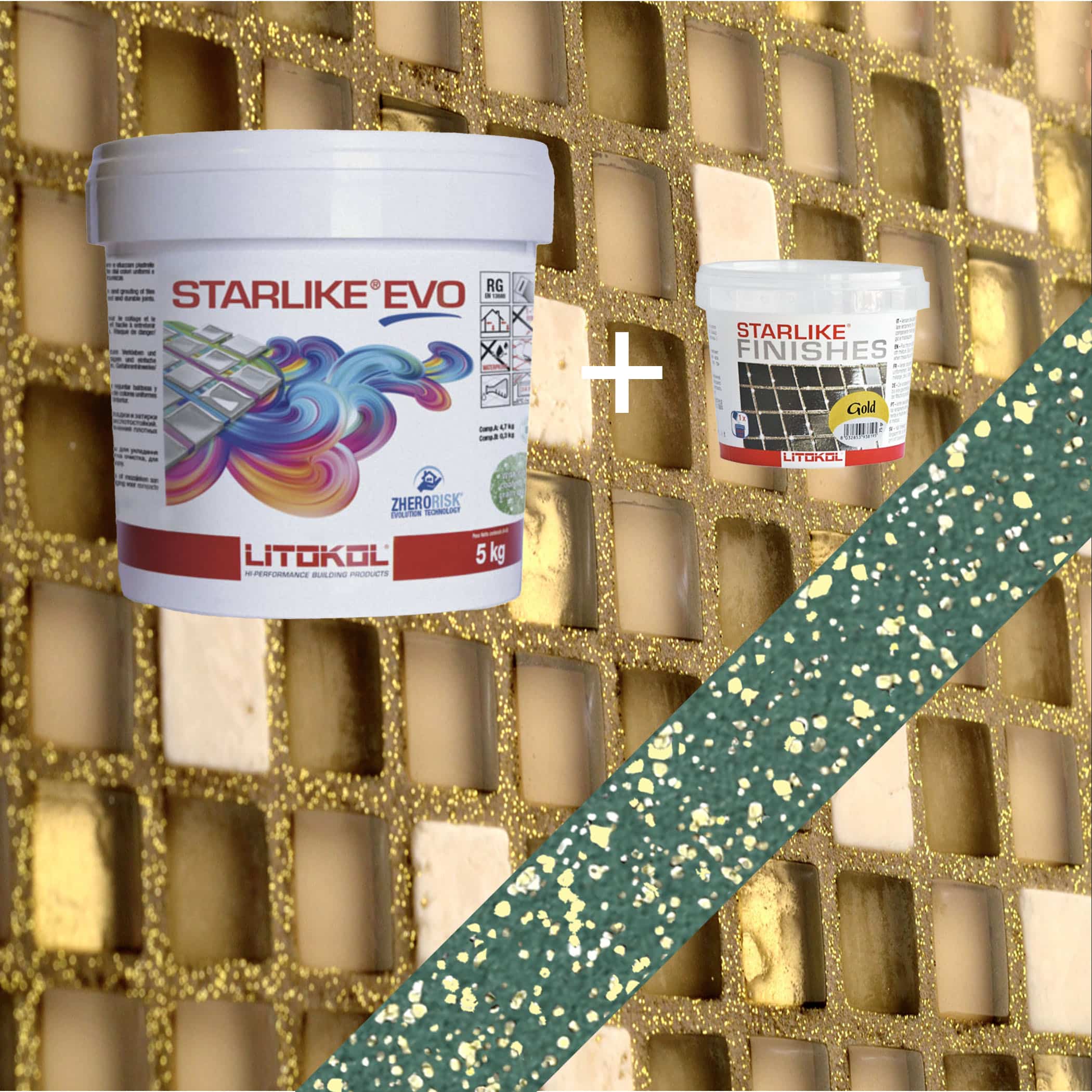 Starlike EVO Epoxy Grout 430 Verde Pino Gold - 5kg Variation Image