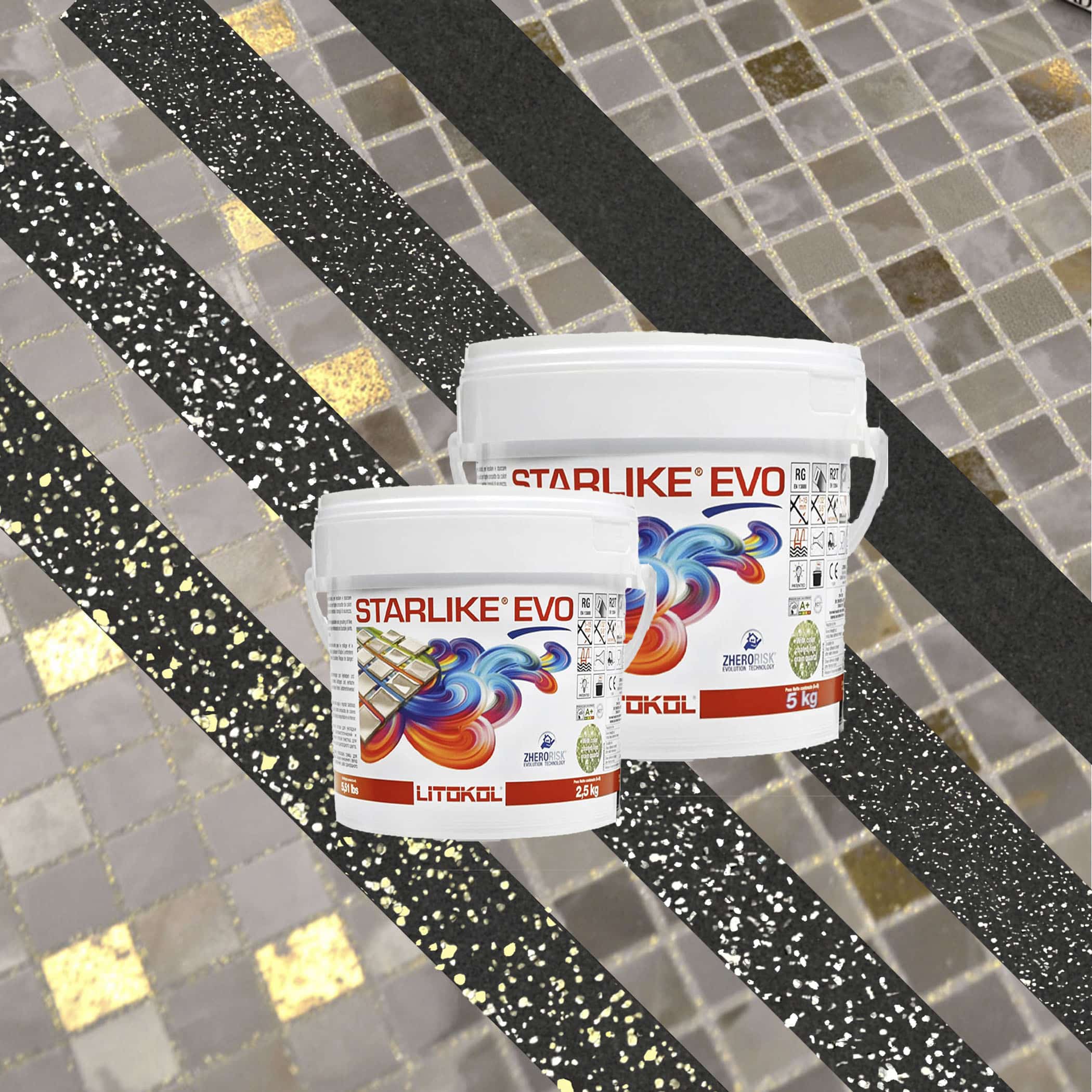 Litokol Starlike EVO Epoxy Grout 145 Nero Carbonio - Product Image