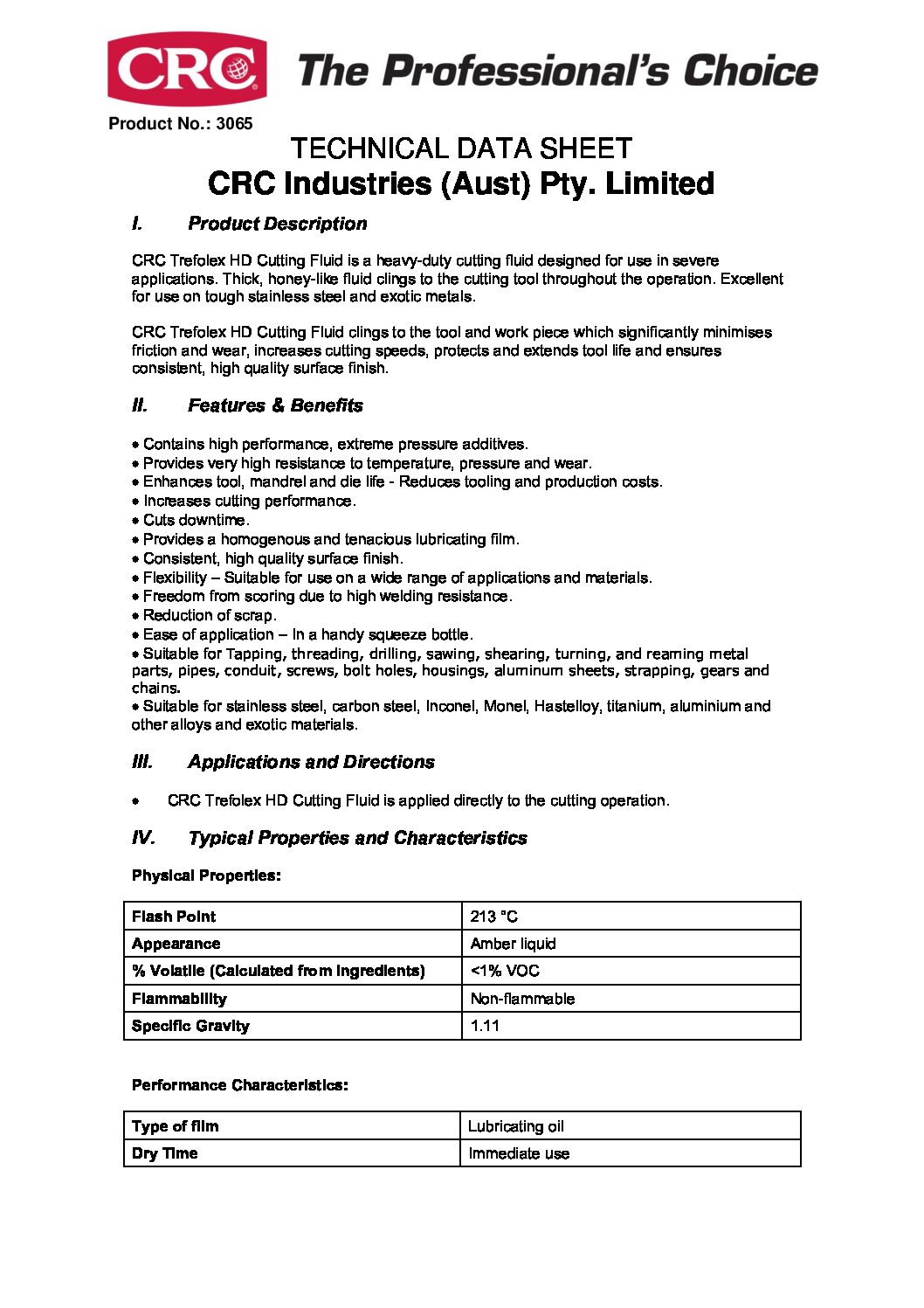 Technical Specifications