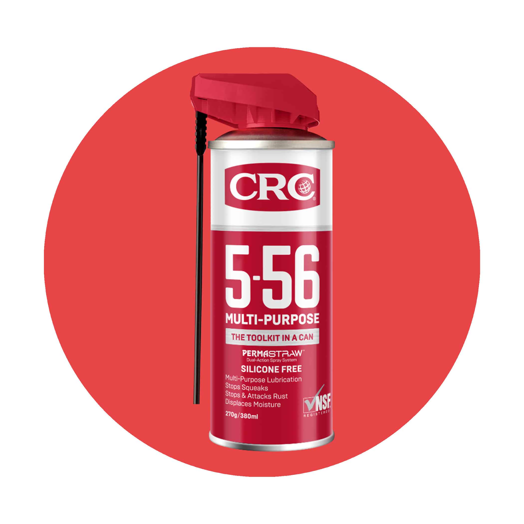 CRC 5-56 Multi-Purpose Lubricant - 270g Permastraw Aerosol Google Ads Image