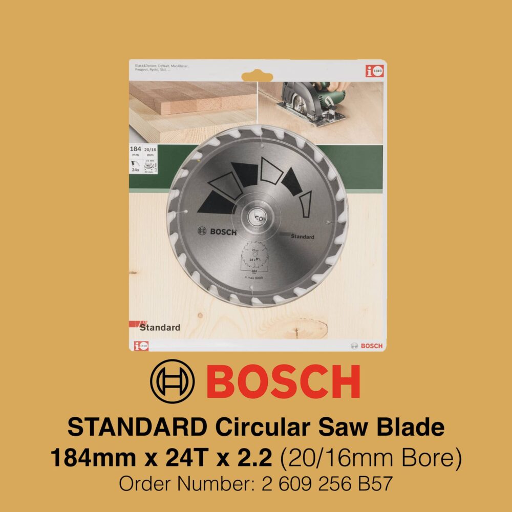 Bosch Standard Saw Blade 184mm 24T - Gallery Image 2