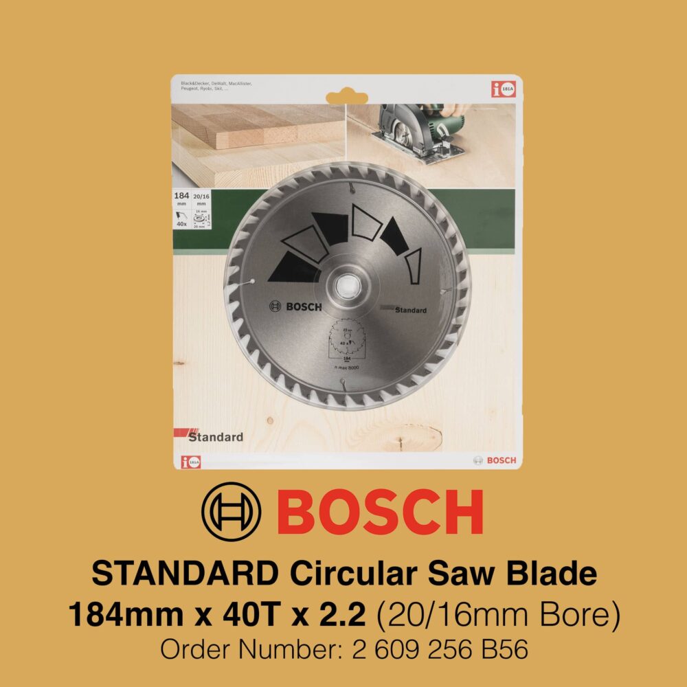 Bosch Standard Saw Blade 184mm 40T - Gallery Image 2
