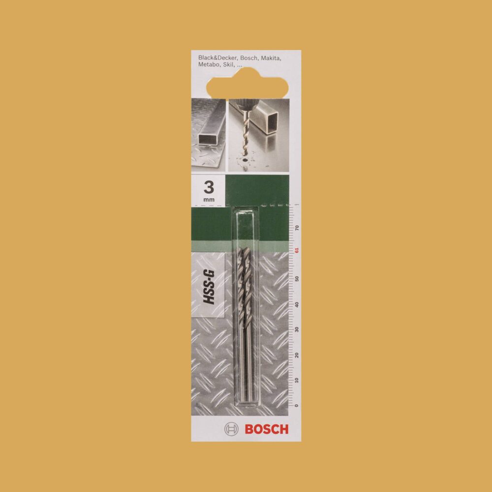 Bosch Metal Drill Bit HSS-G 3.0mm - Gallery Image 1