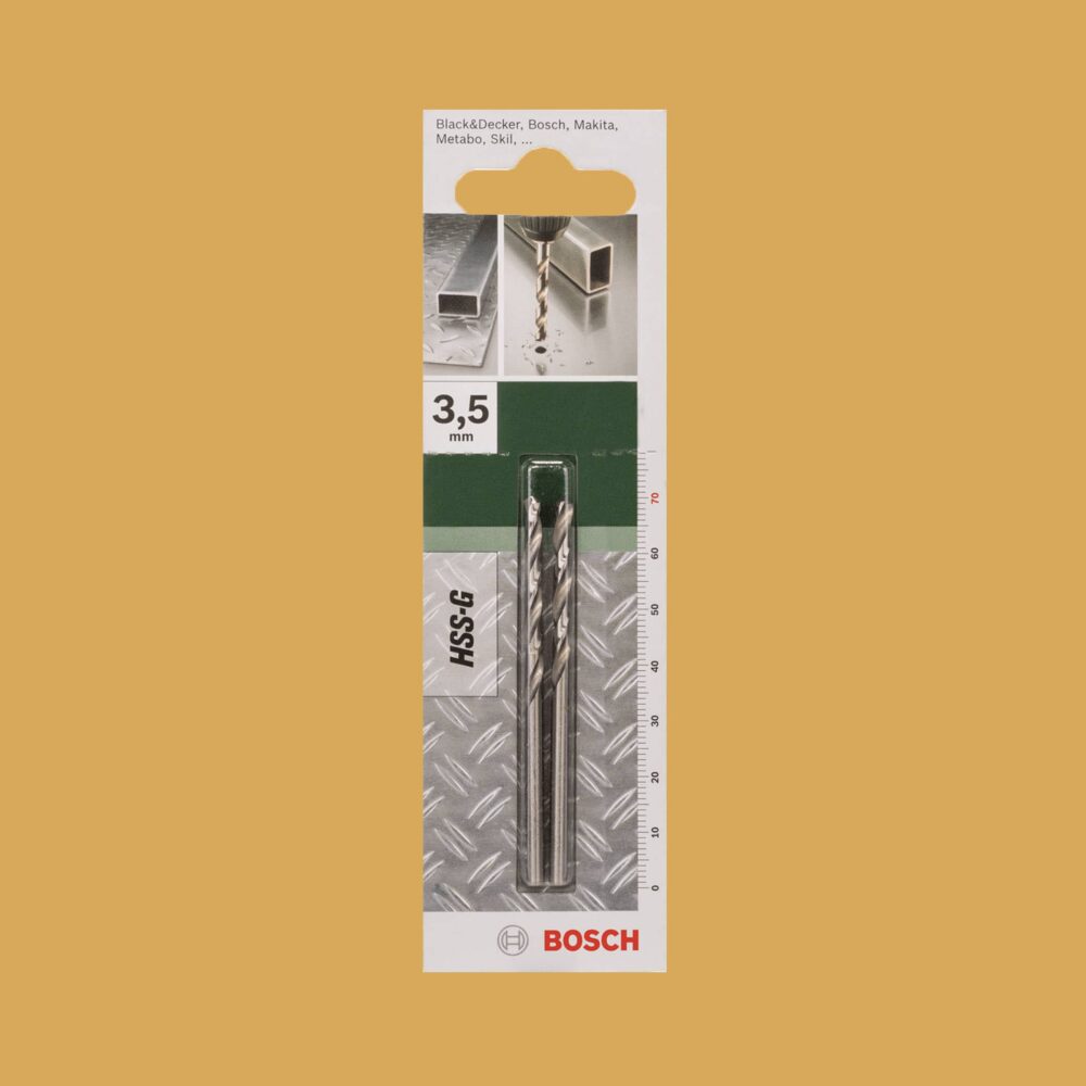 Bosch Metal Drill Bit HSS-G 3.5mm - Gallery Image 1