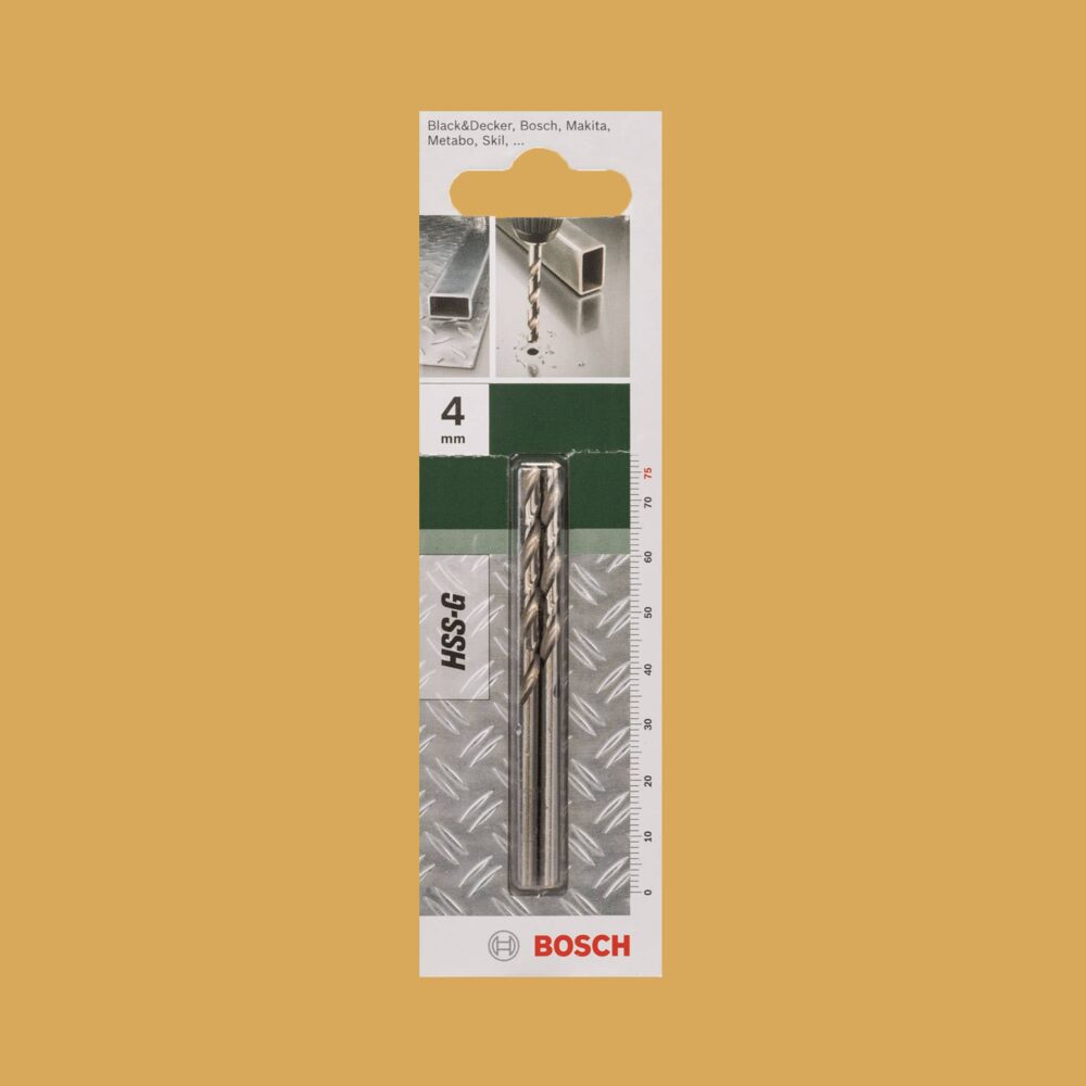 Bosch Metal Drill Bit HSS-G 4.0mm - Gallery Image 1