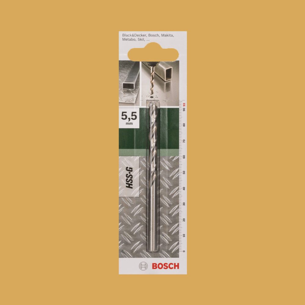 Bosch Metal Drill Bit HSS-G 5.5mm - Gallery Image 1