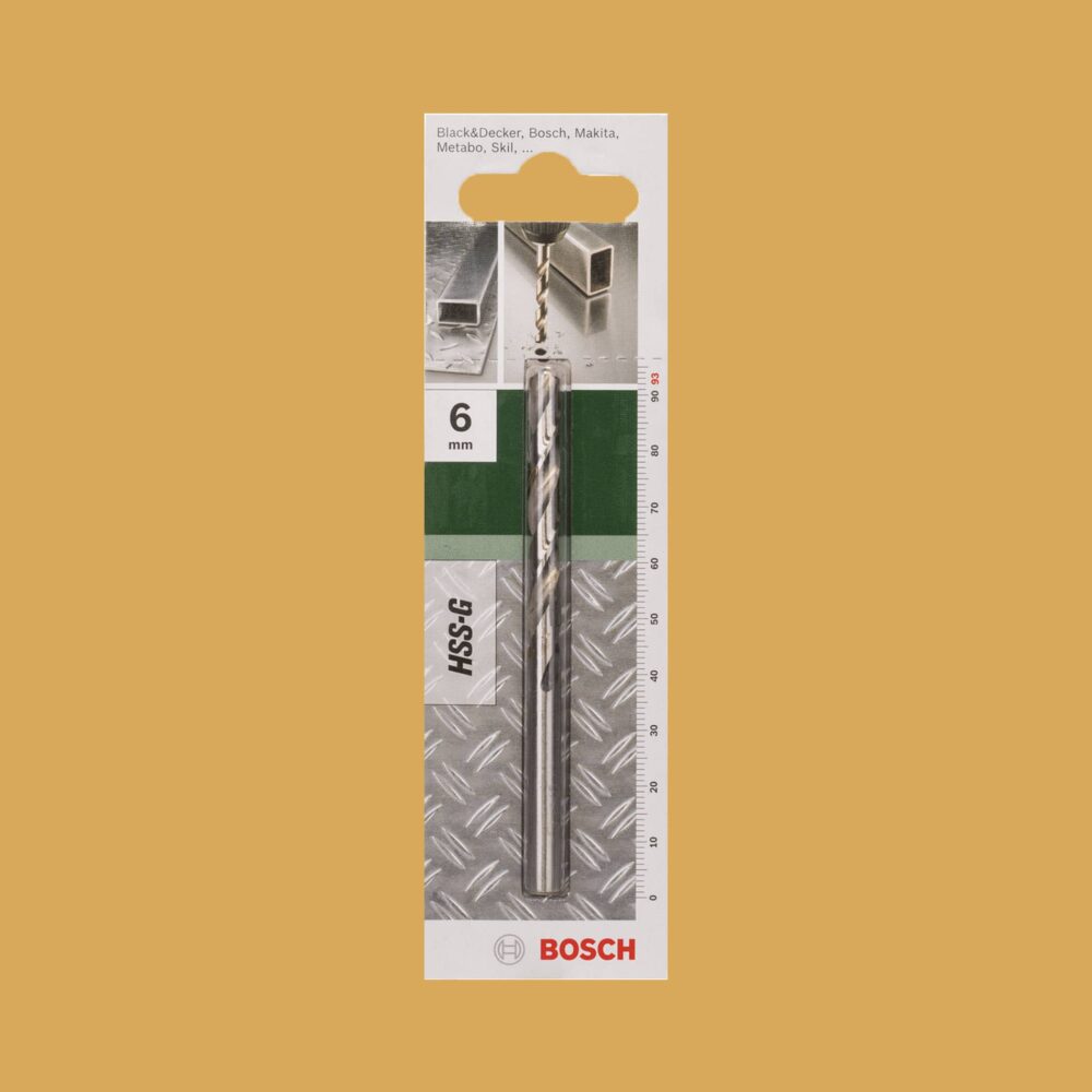Bosch Metal Drill Bit HSS-G 6.0mm - Gallery Image 1