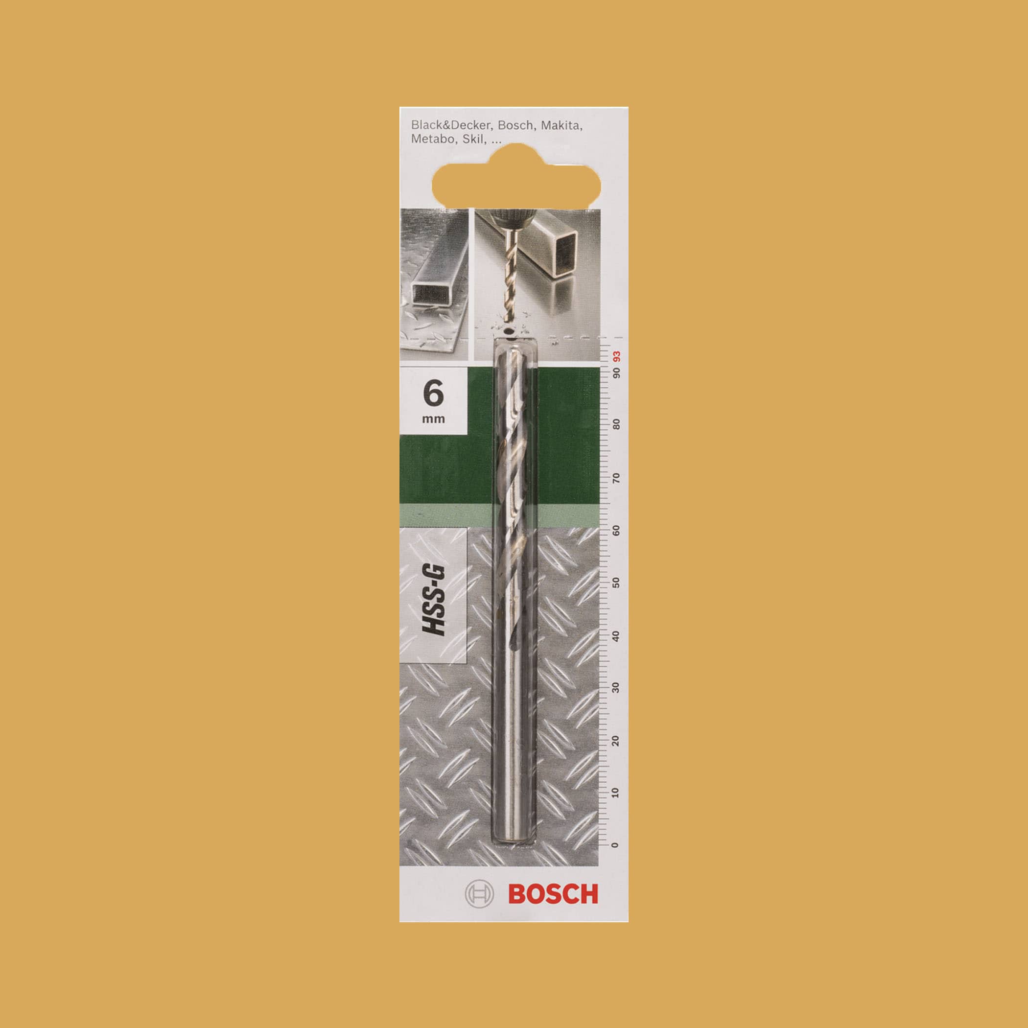 Bosch Metal Drill Bit HSS-G 6.0mm - Gallery Image 1