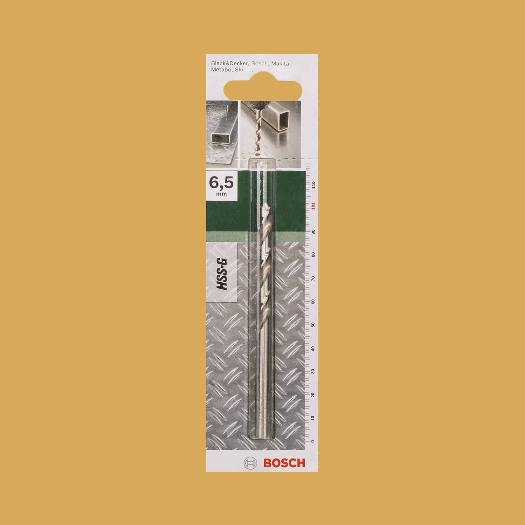 Bosch Metal Drill Bit HSS-G 6.5mm - Gallery Image 1